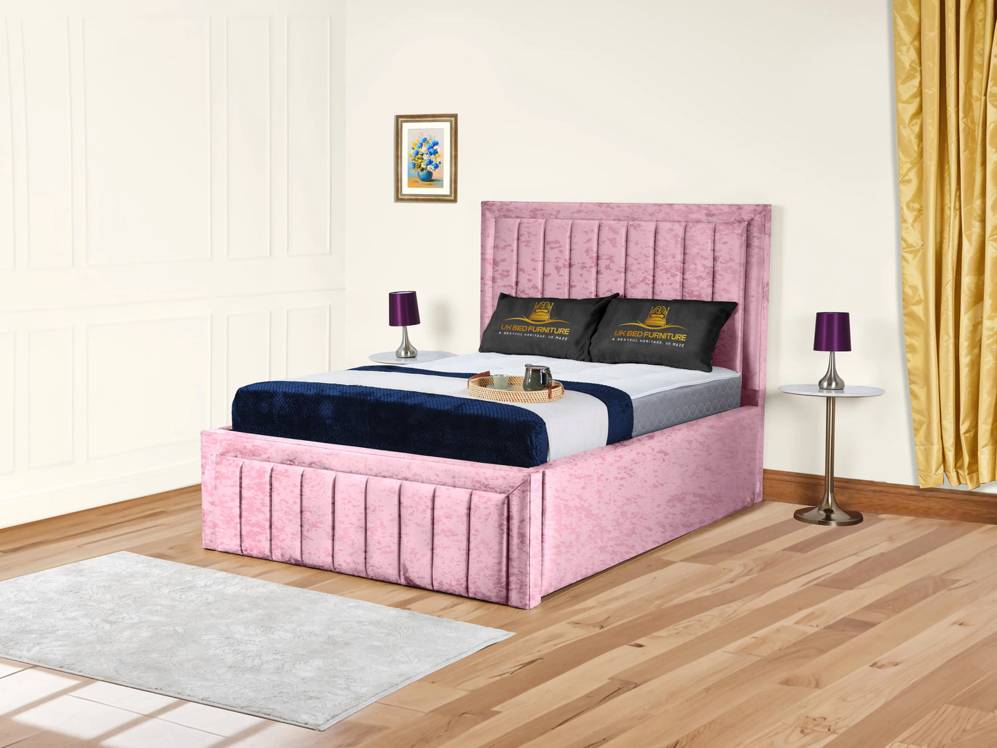 Grand panel Upholstered bed