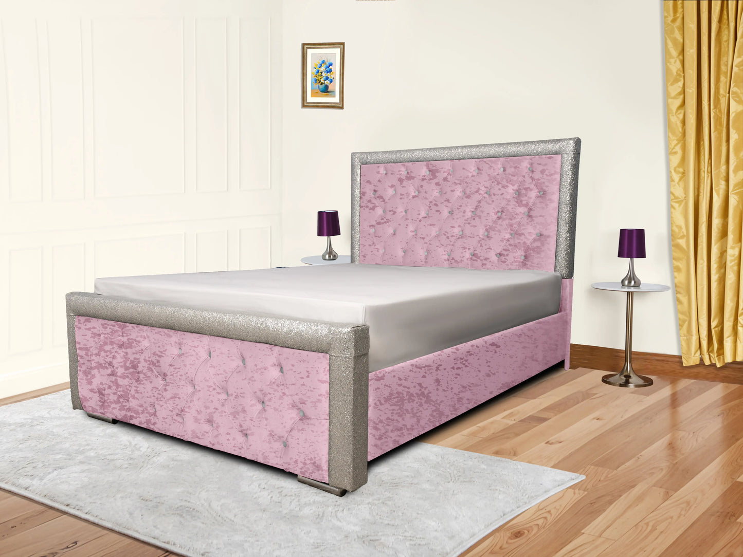 Glitz Lunar Upholstered Bed