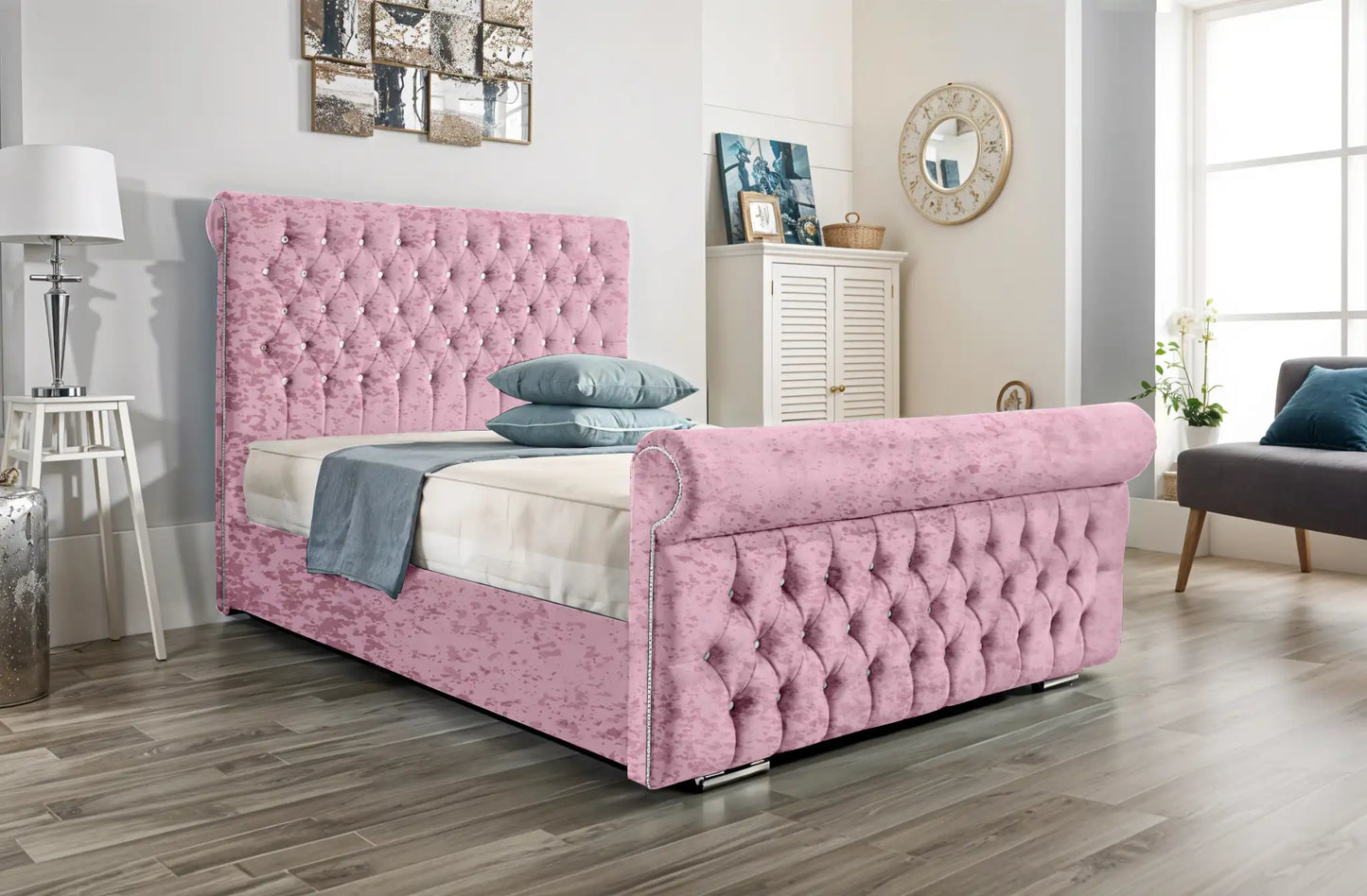 Arcade Sleigh Upholstered Bed