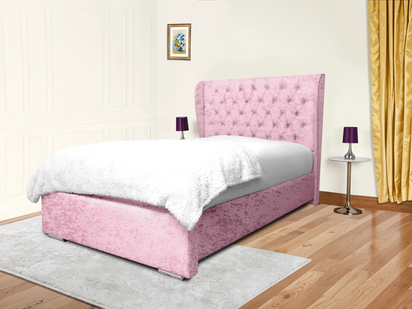 Miri Winged Upholstered Bed
