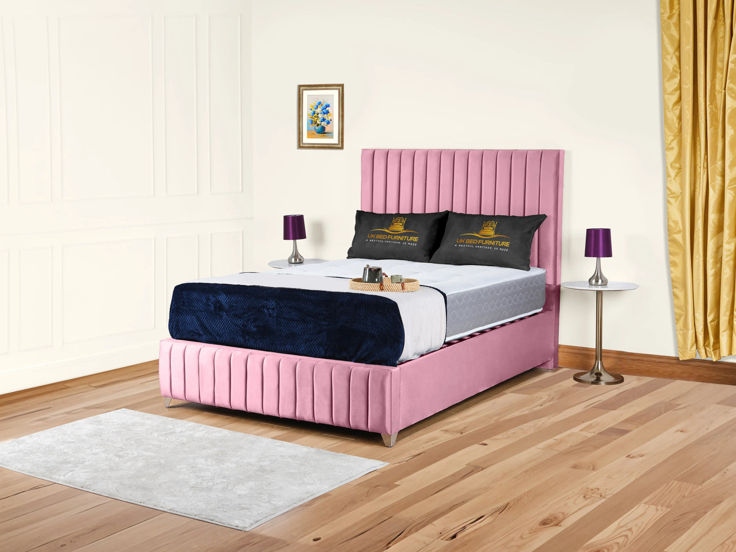 Milan upholstered bed