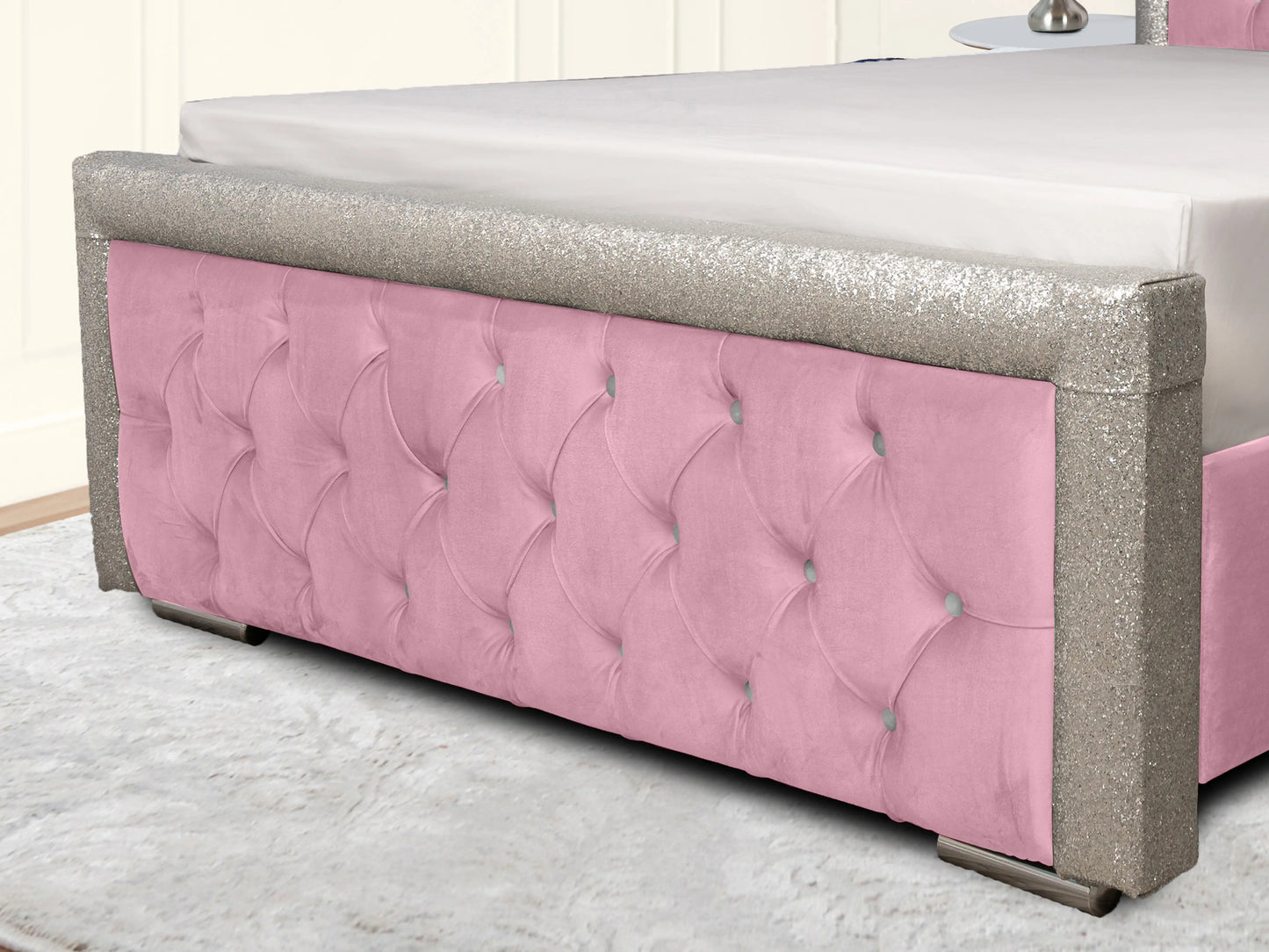Glitz Lunar Upholstered Bed