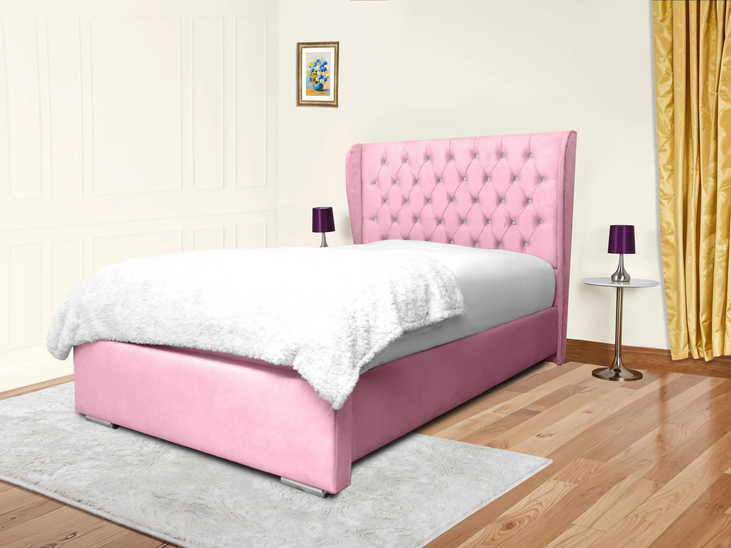 Miri Winged Upholstered Bed