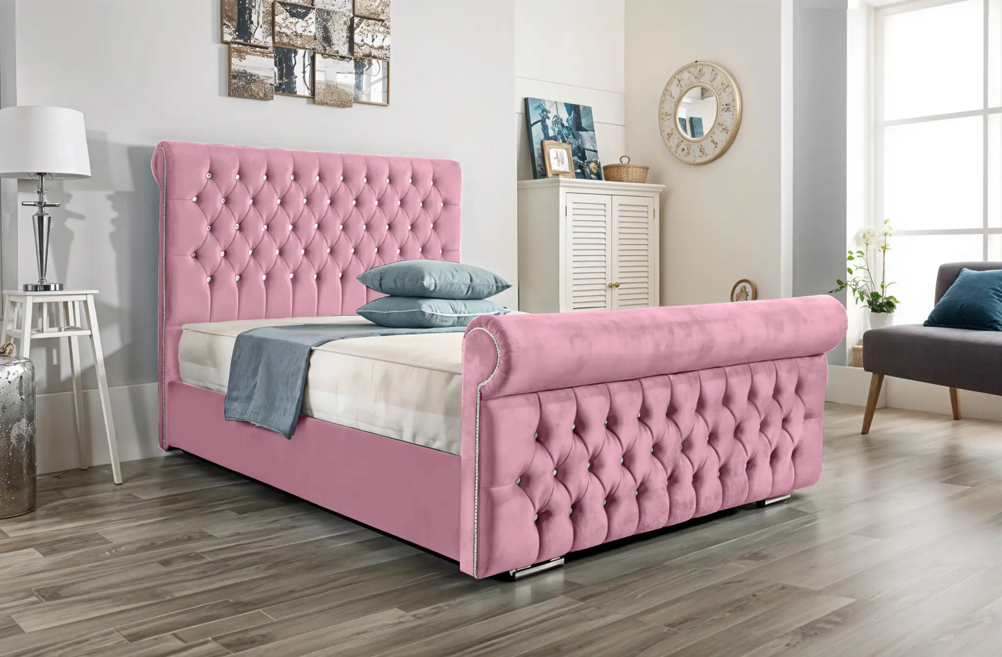 Arcade Sleigh Upholstered Bed