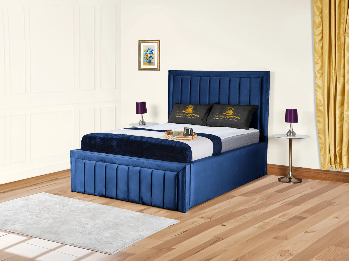 Grand panel Upholstered bed
