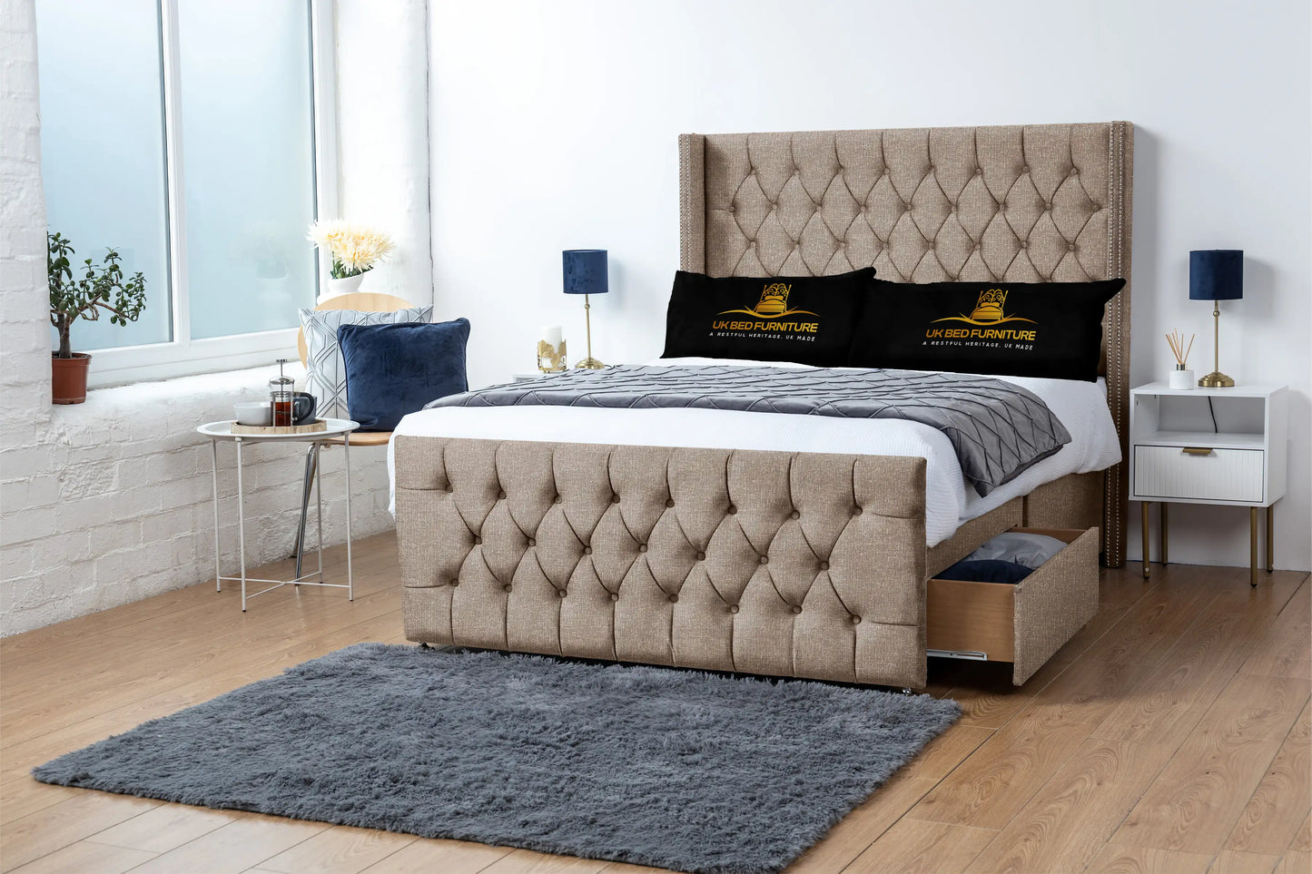Emily Wingback Divan Bed