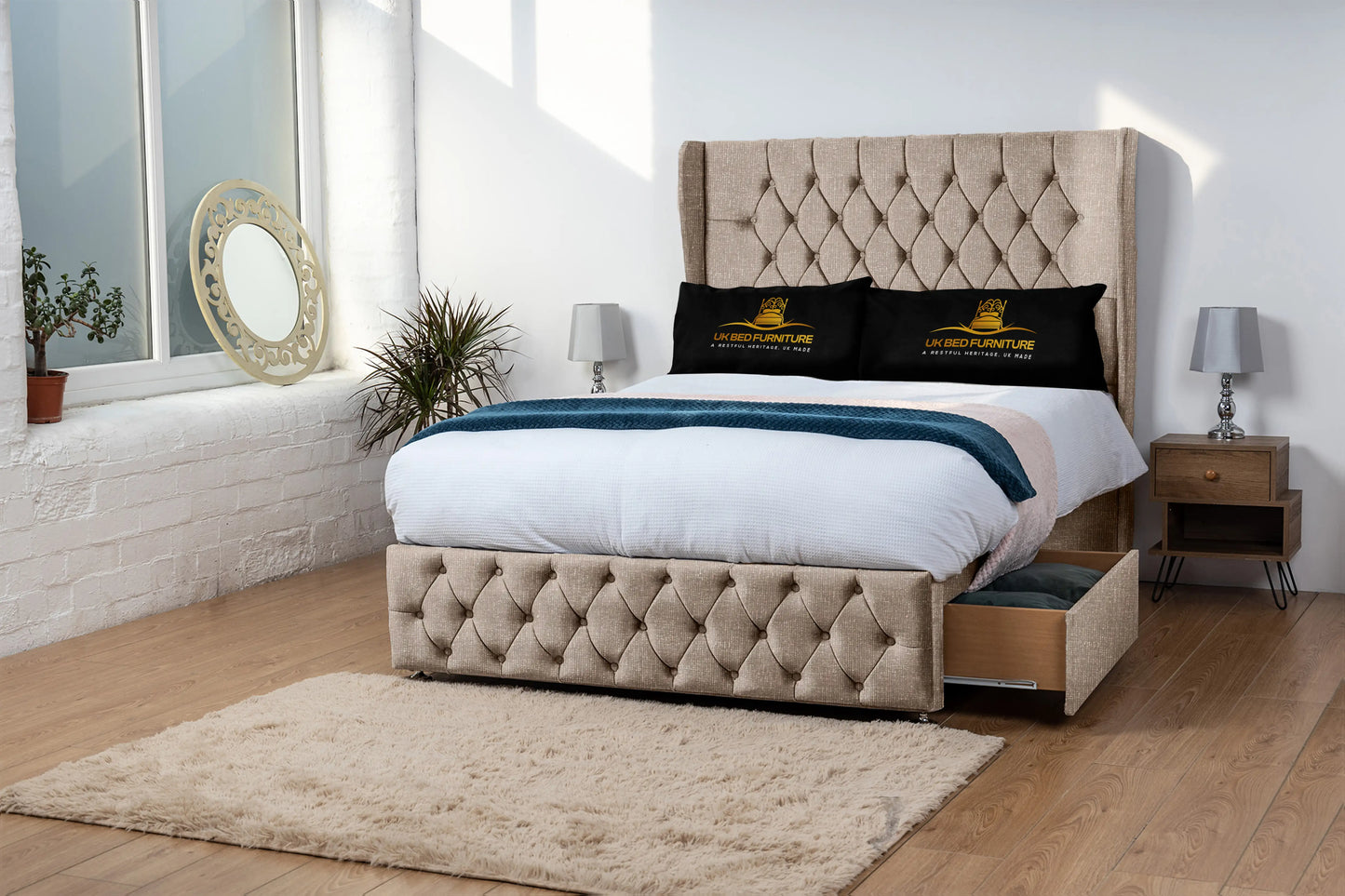 Luxor Wingback Divan Bed