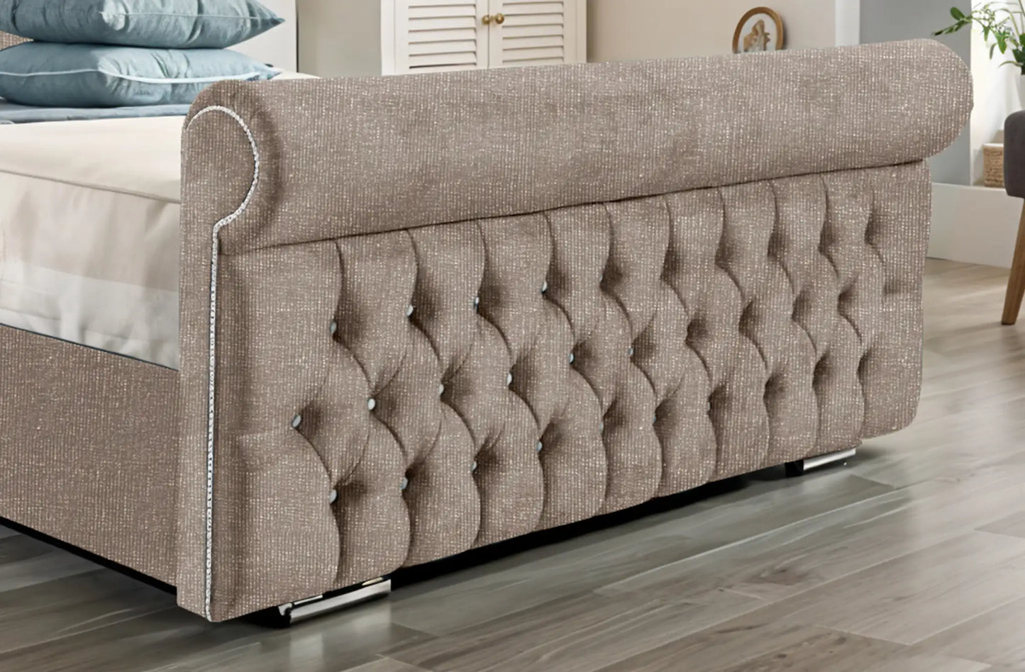 Arcade Sleigh Upholstered Bed