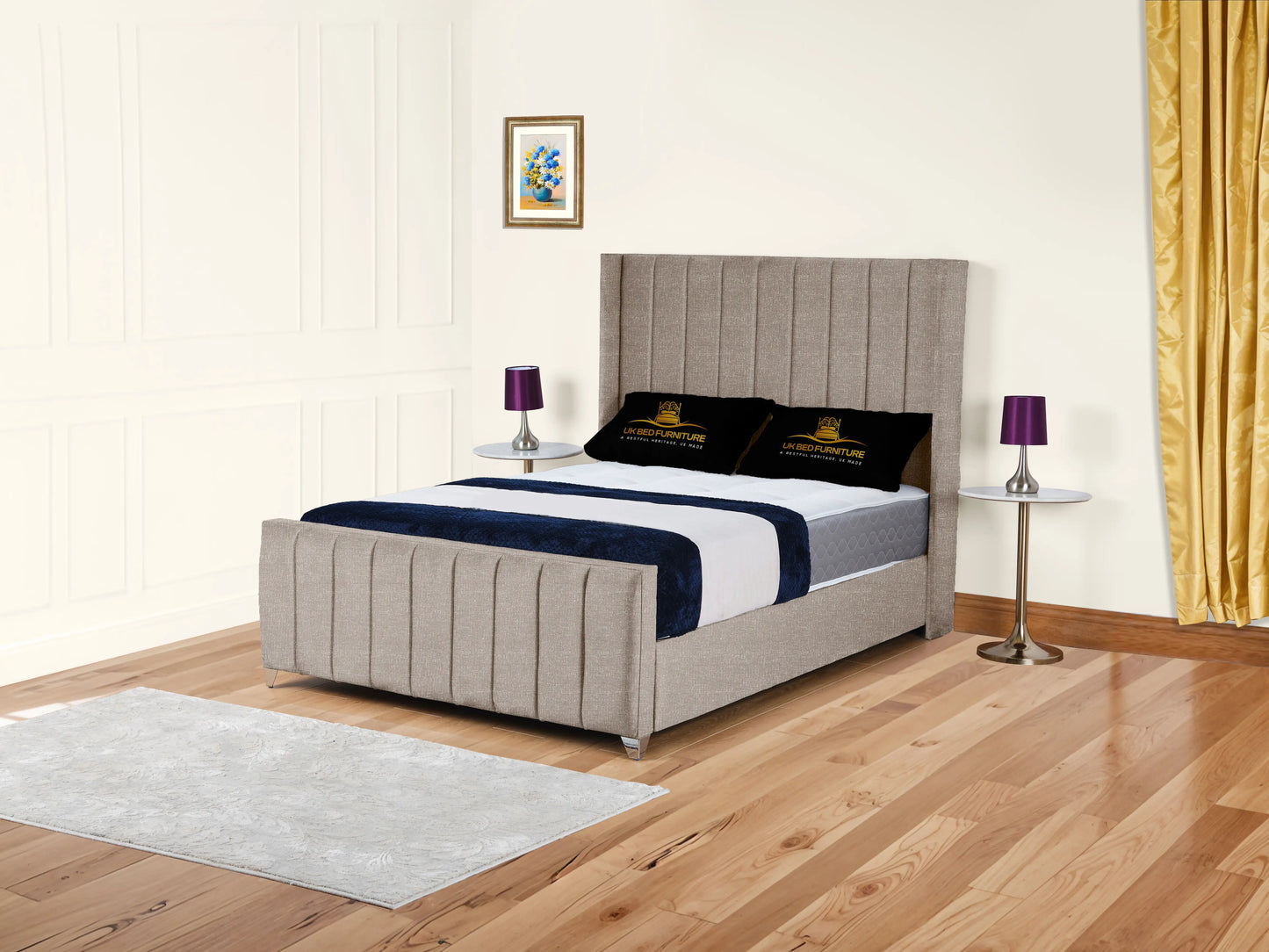Empire Winged upholstered Bed