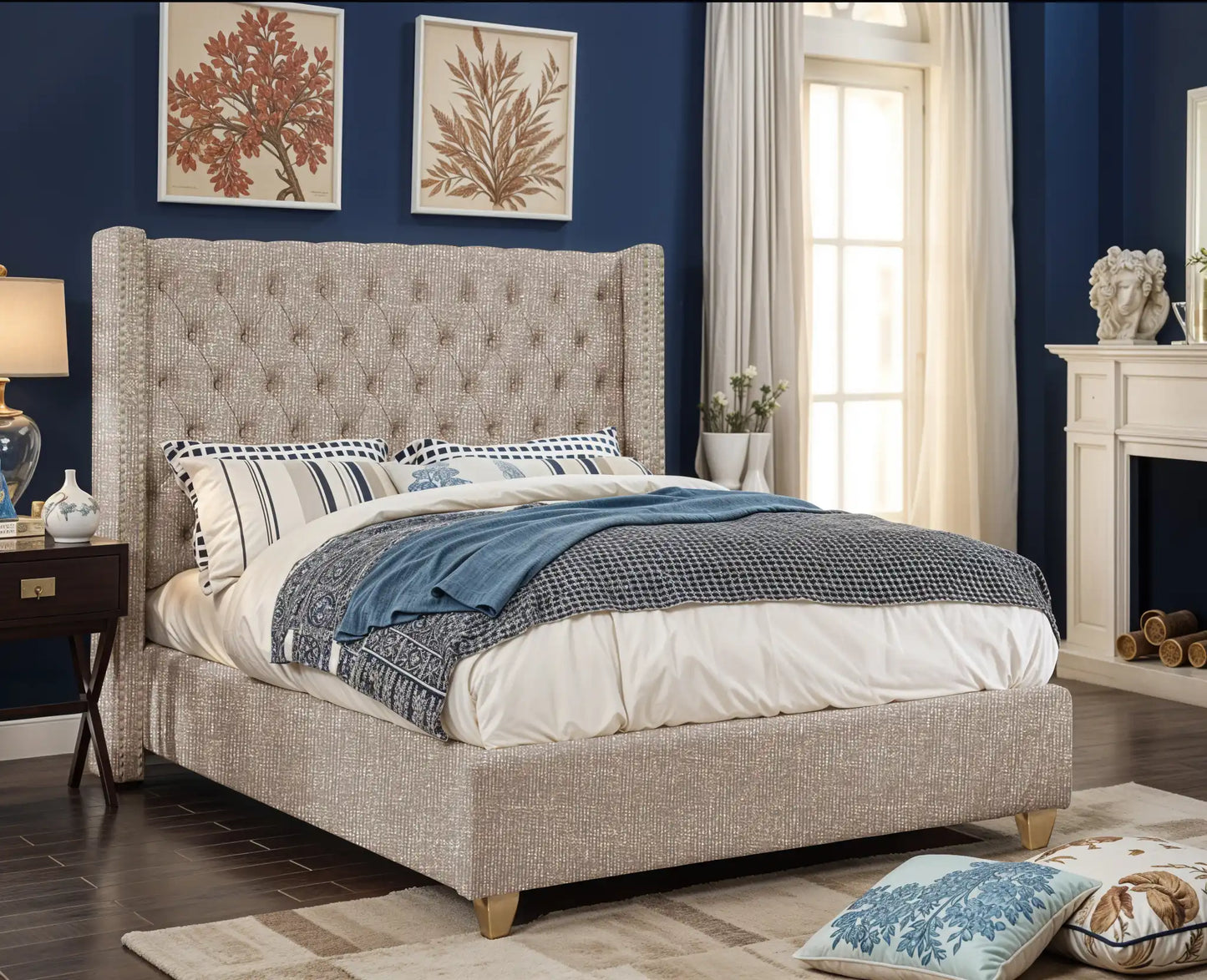 Designed Upholstered Bed
