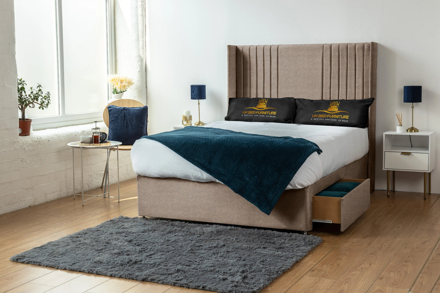 Skyline wingback Divan Bed