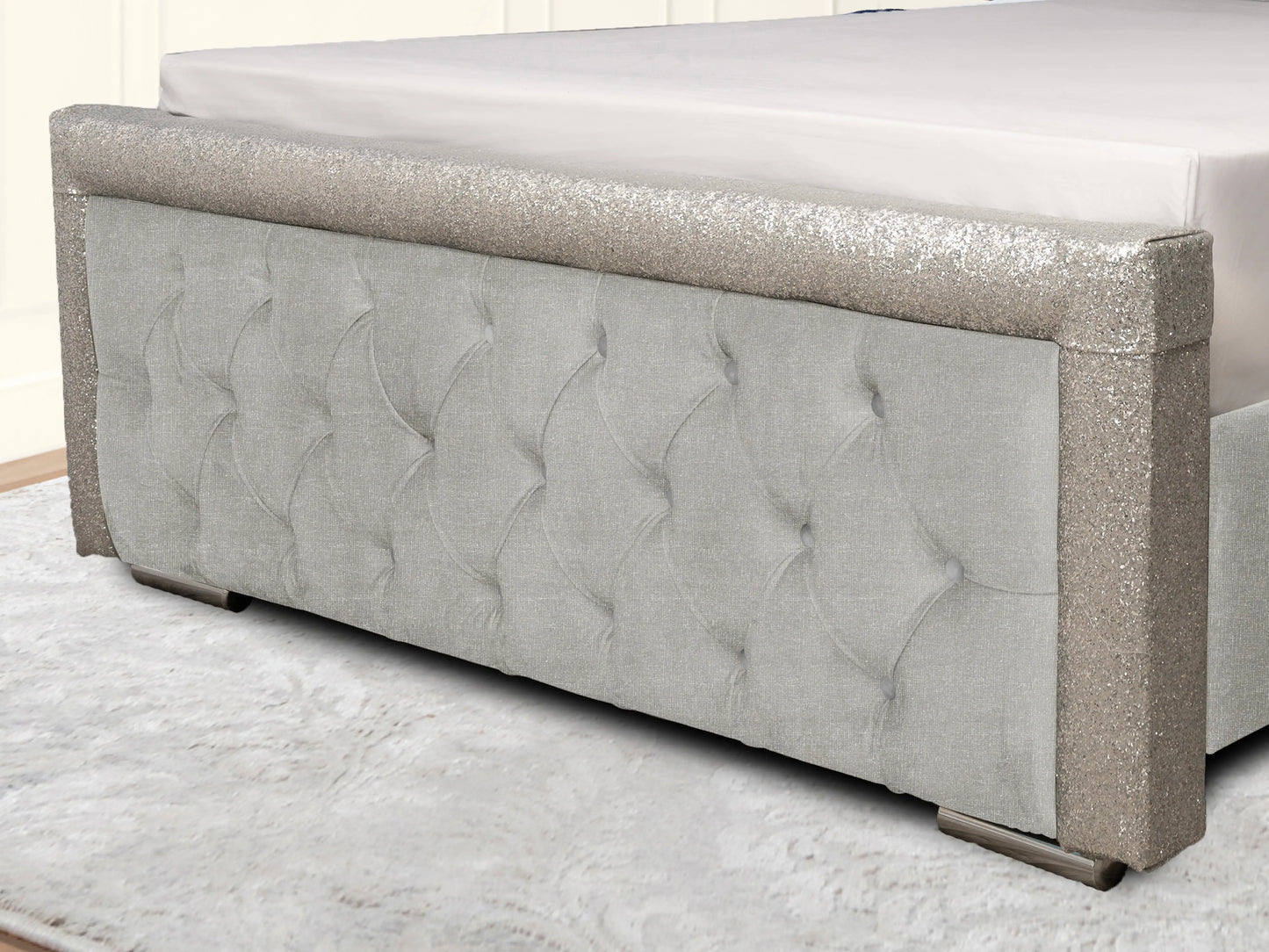 Glitz Lunar Upholstered Bed