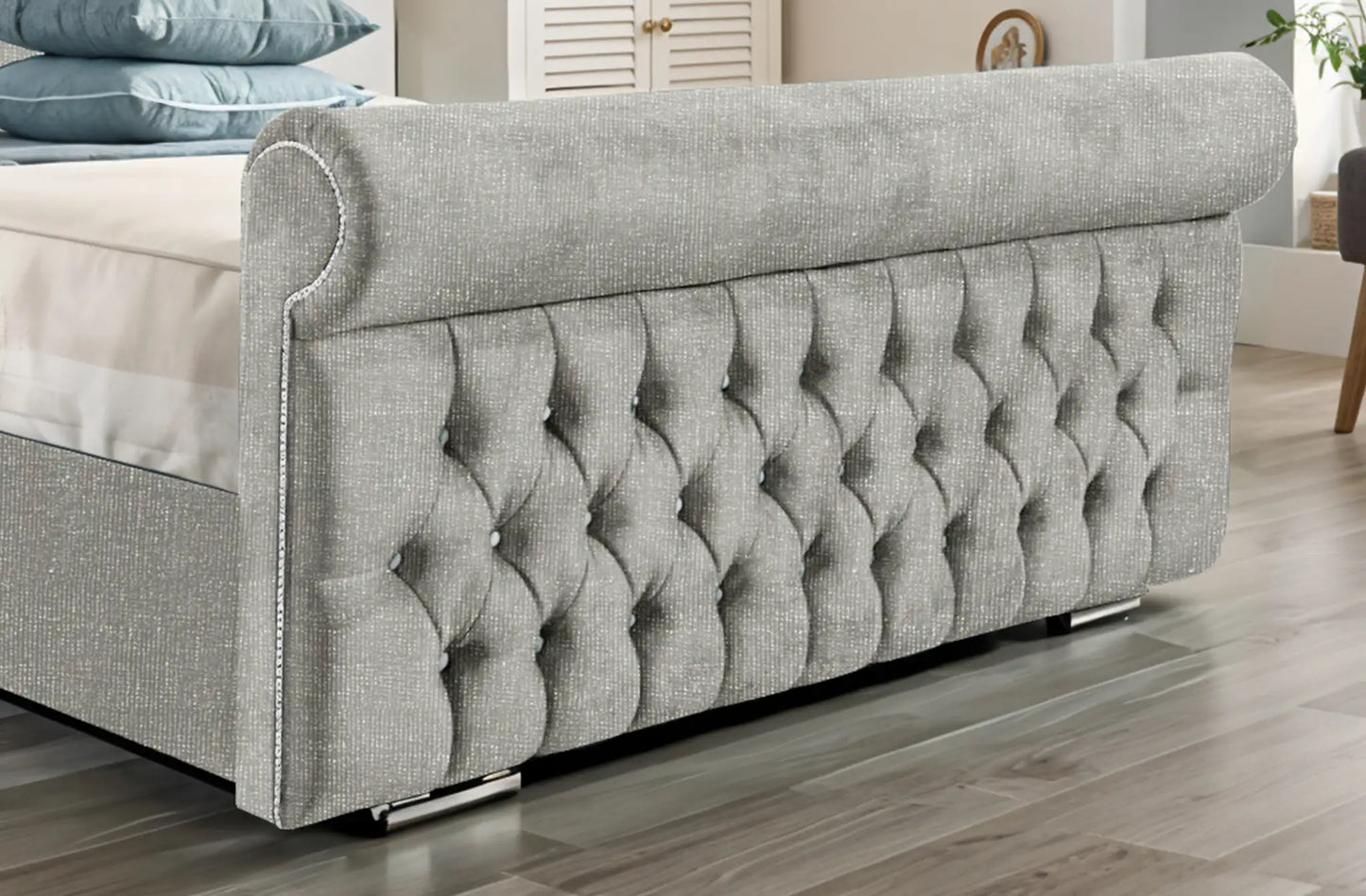 Arcade Sleigh Upholstered Bed