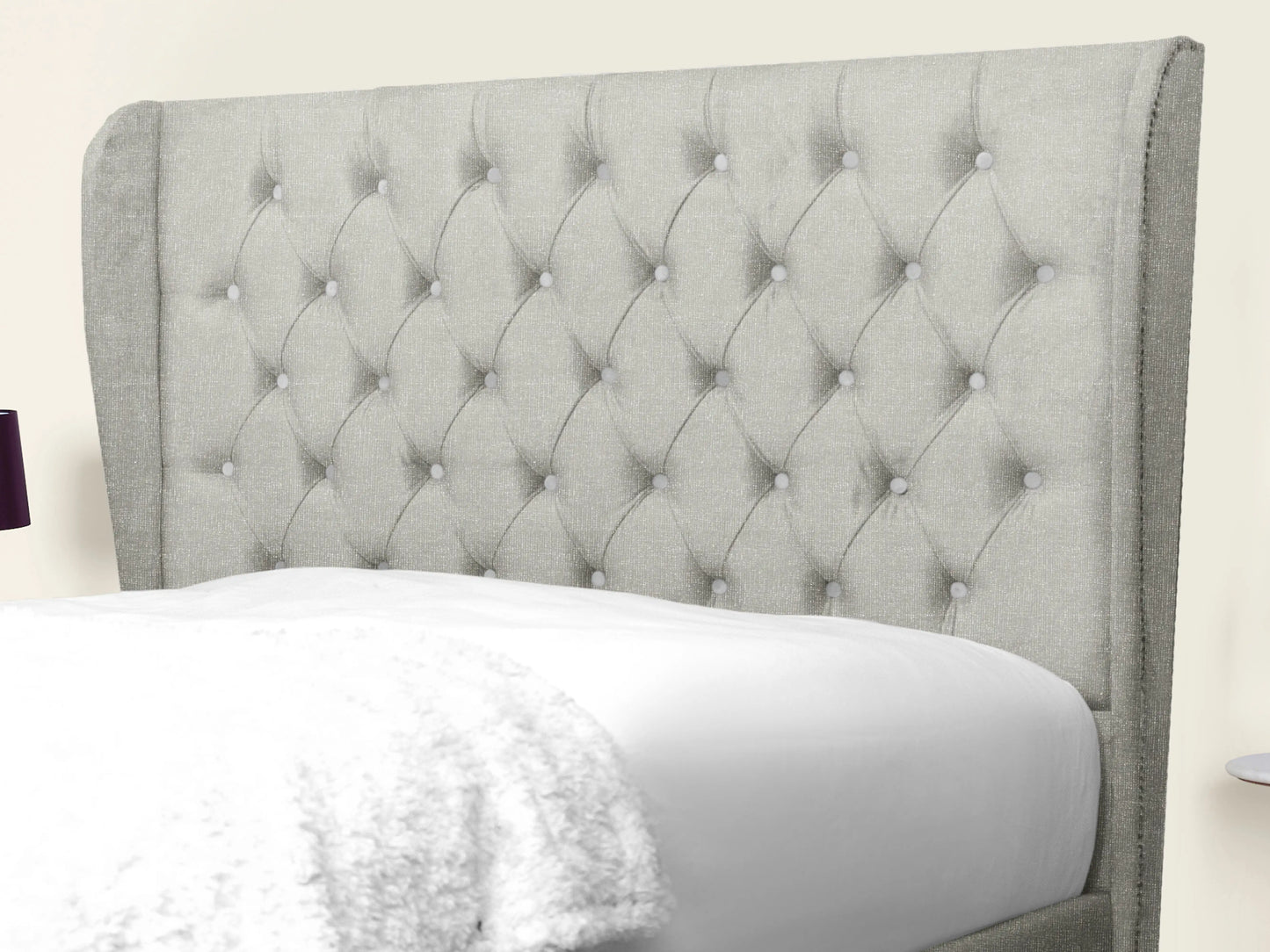 Miri Winged Upholstered Bed