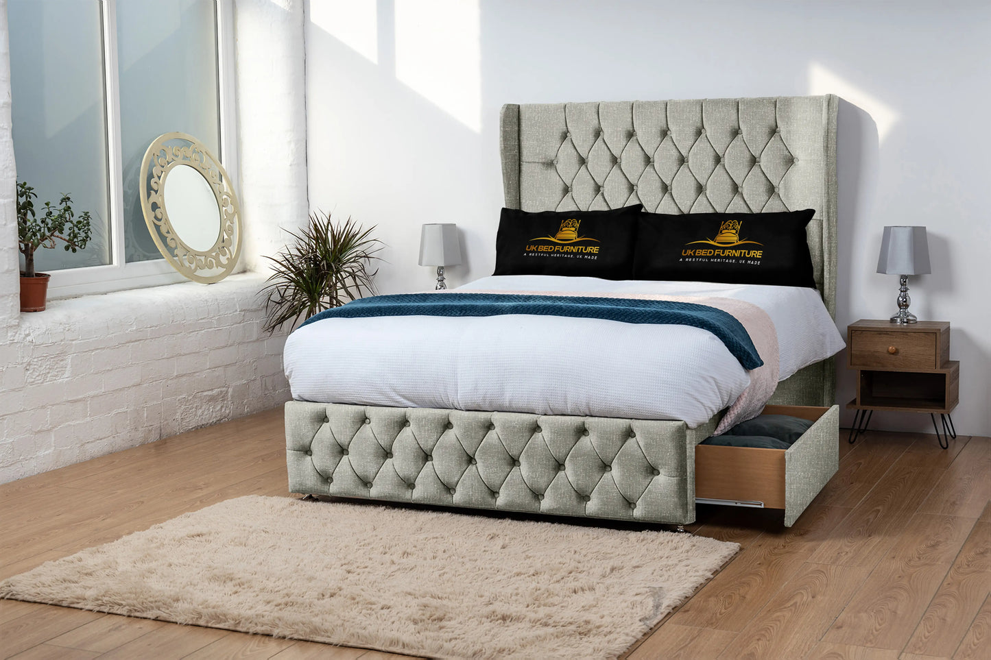 Luxor Wingback Divan Bed