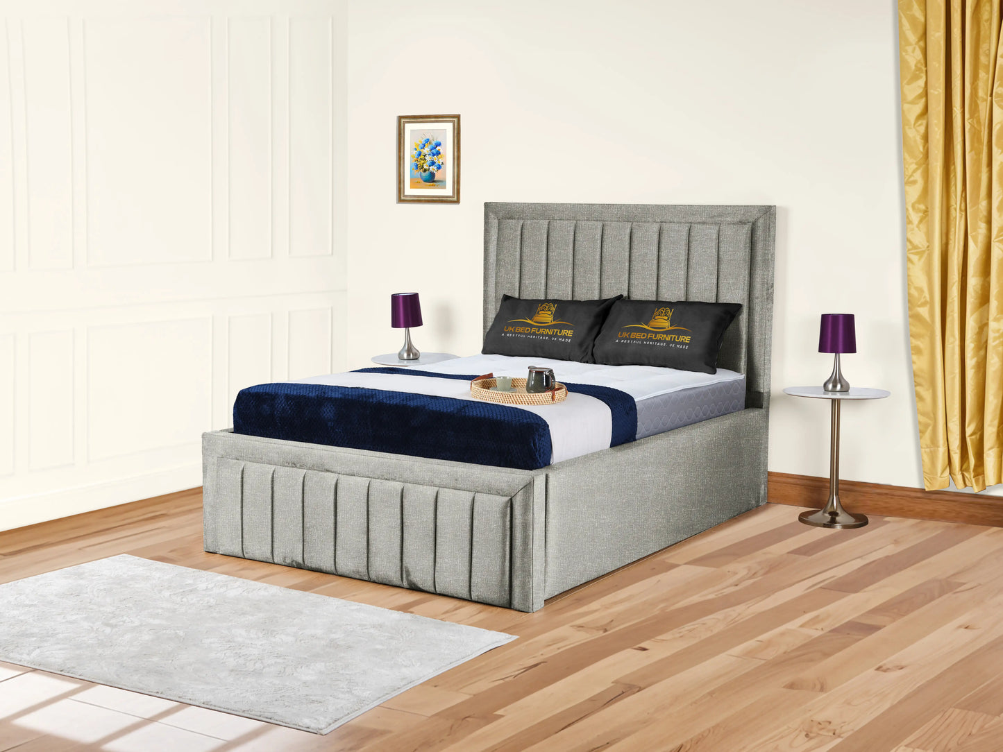 Grand panel Upholstered bed