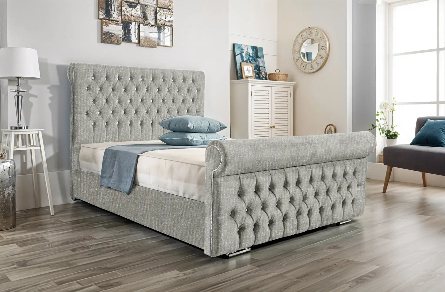 Arcade Sleigh Upholstered Bed