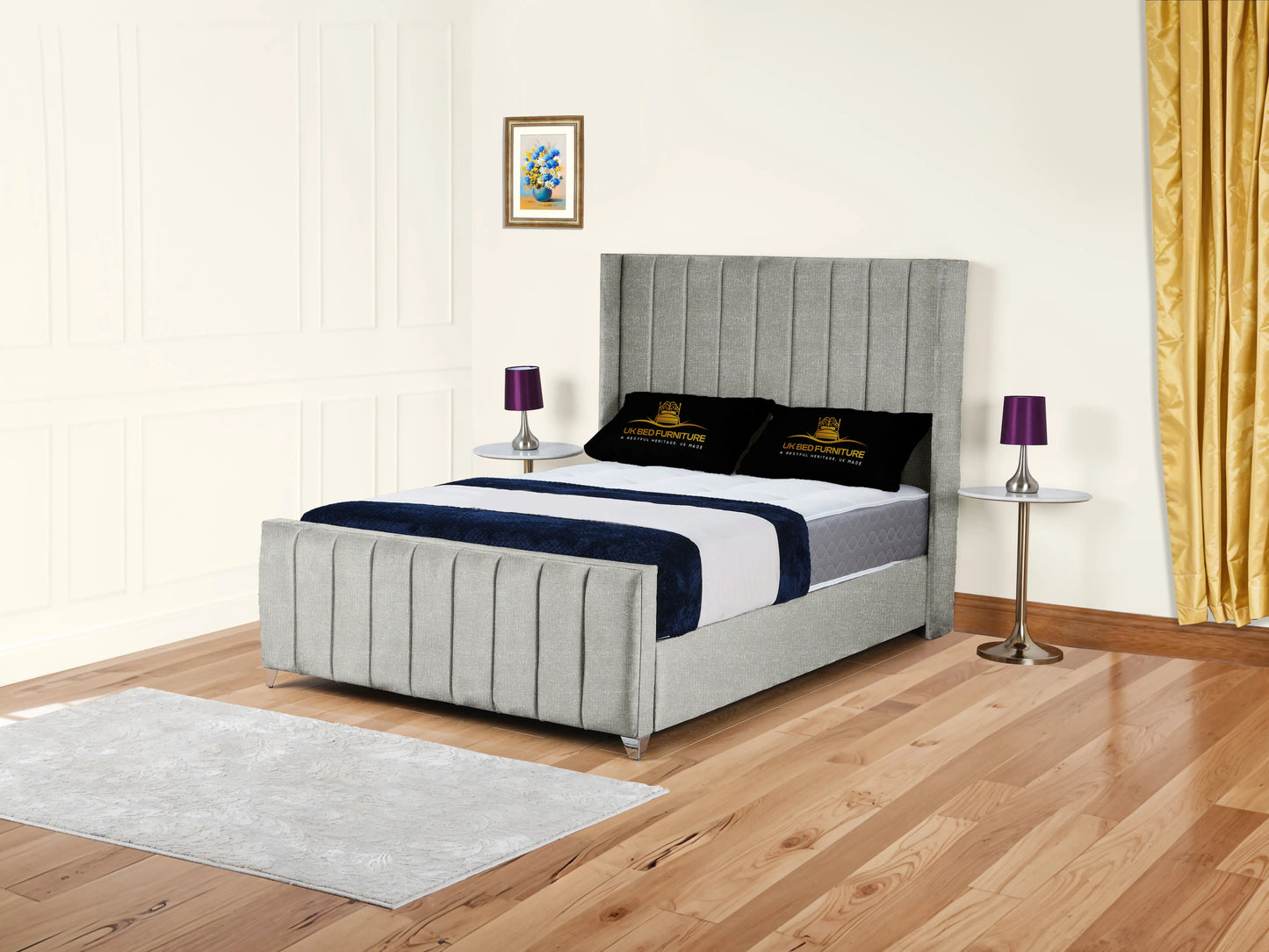 Empire Winged upholstered Bed