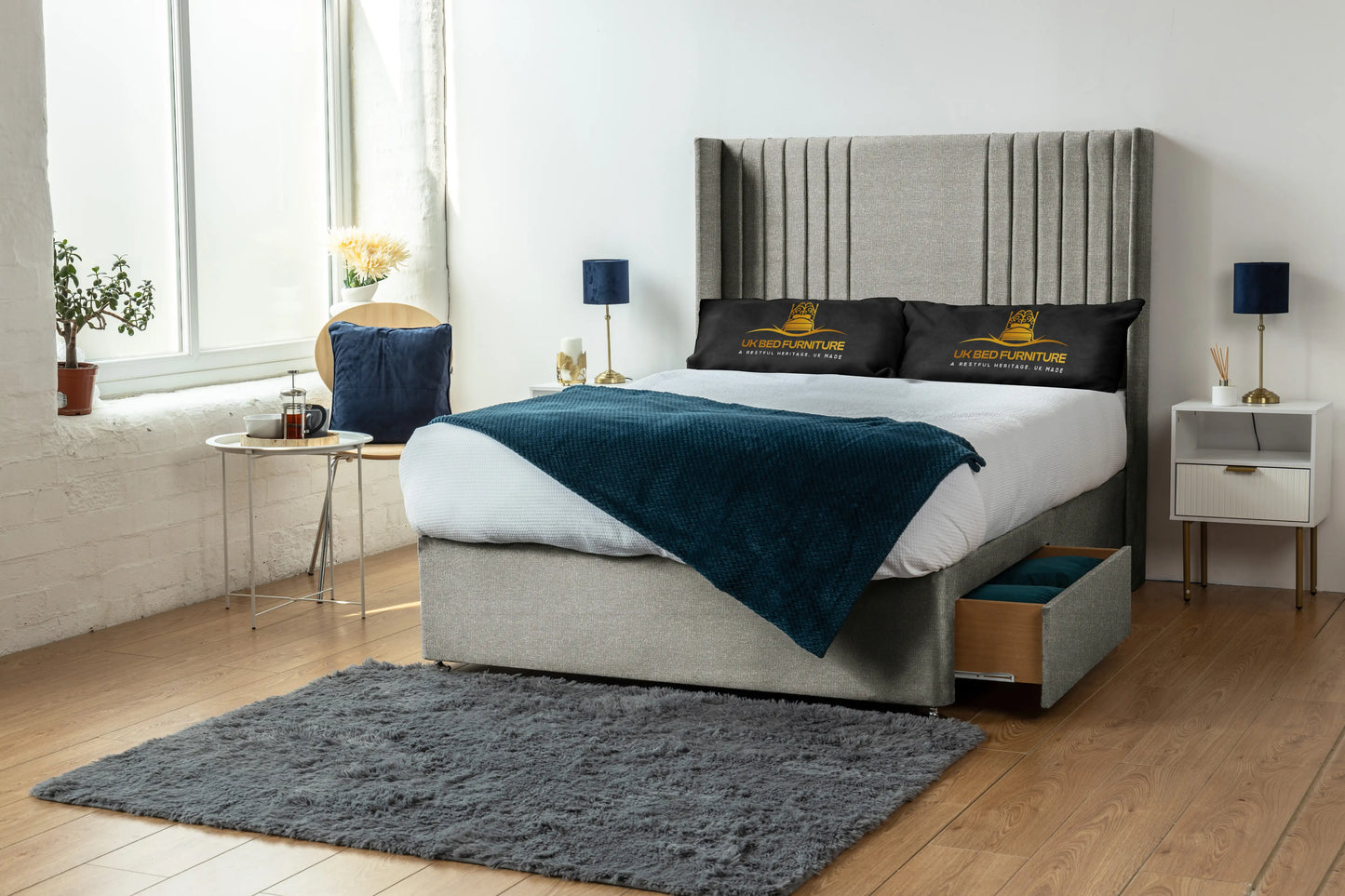 Skyline wingback Divan Bed