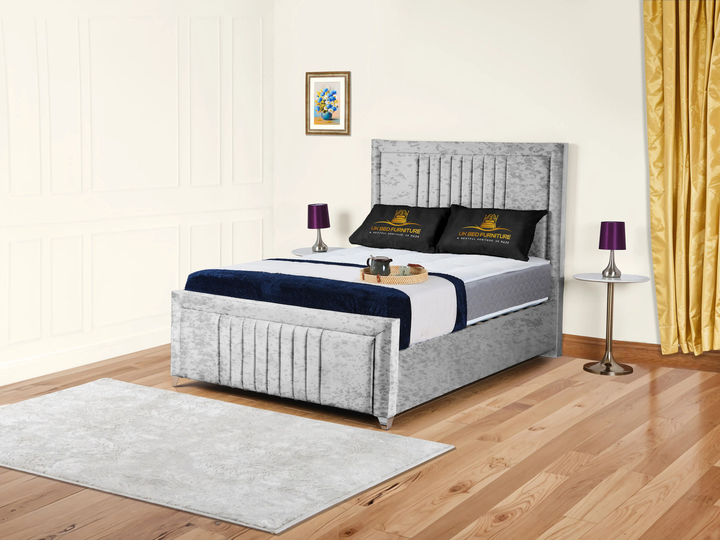 Cannas upholstered bed