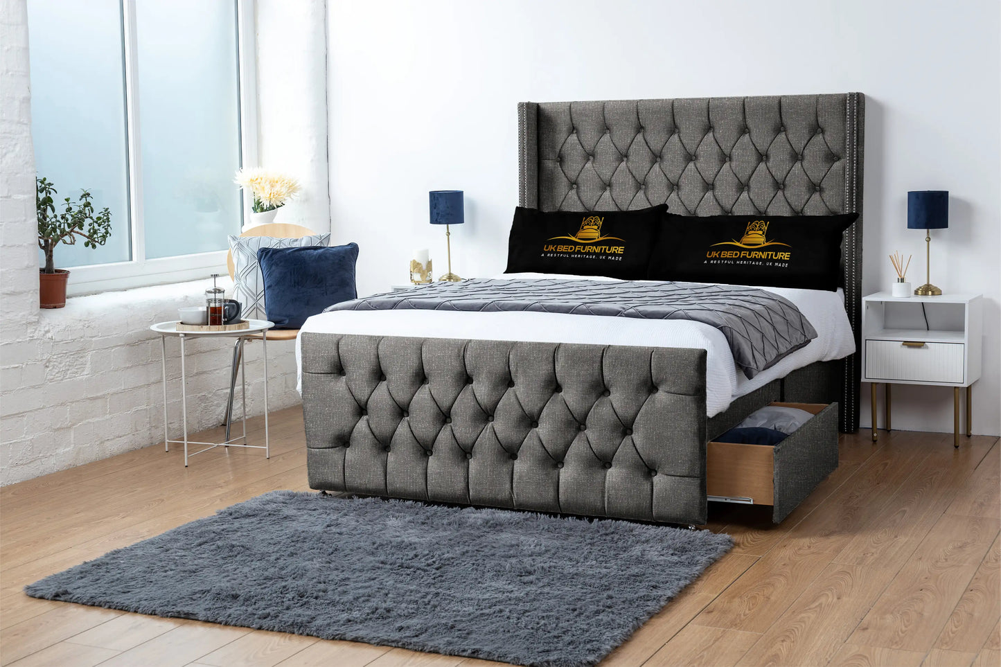 Emily Wingback Divan Bed
