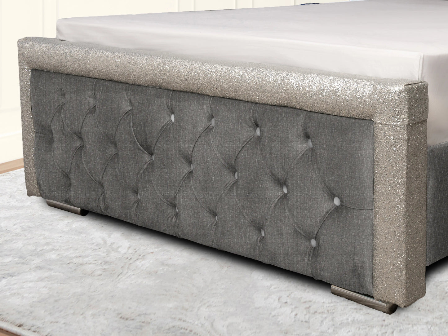 Glitz Lunar Upholstered Bed