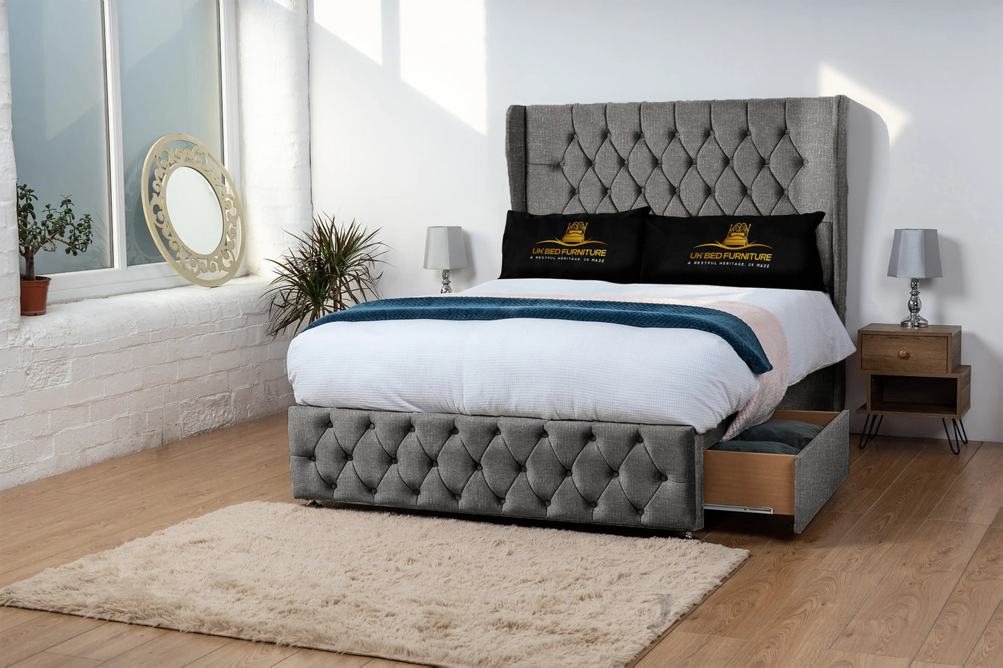 Luxor Wingback Divan Bed