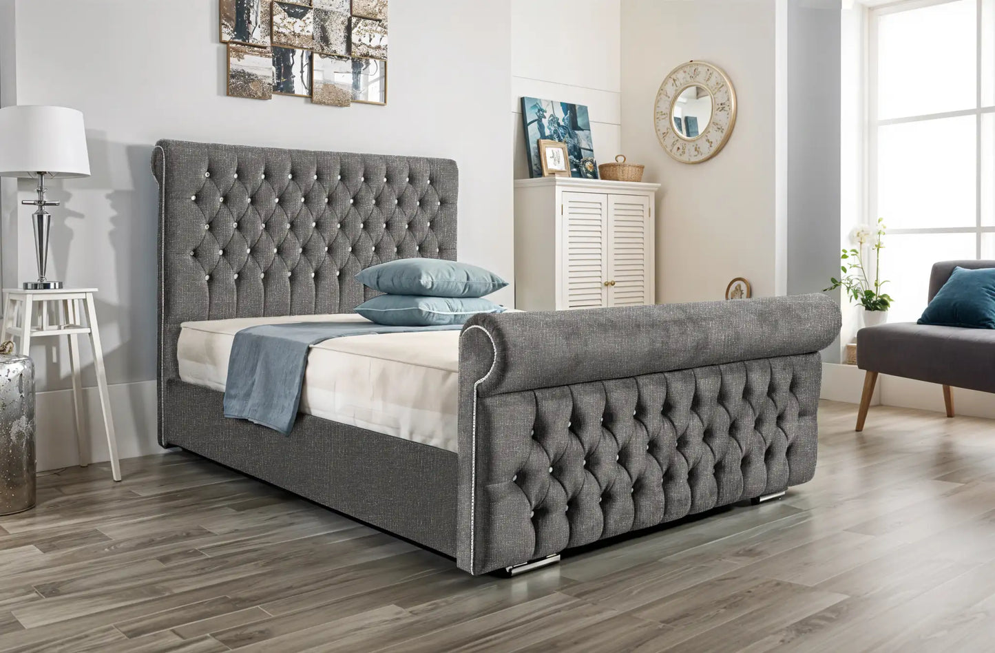 Arcade Sleigh Upholstered Bed
