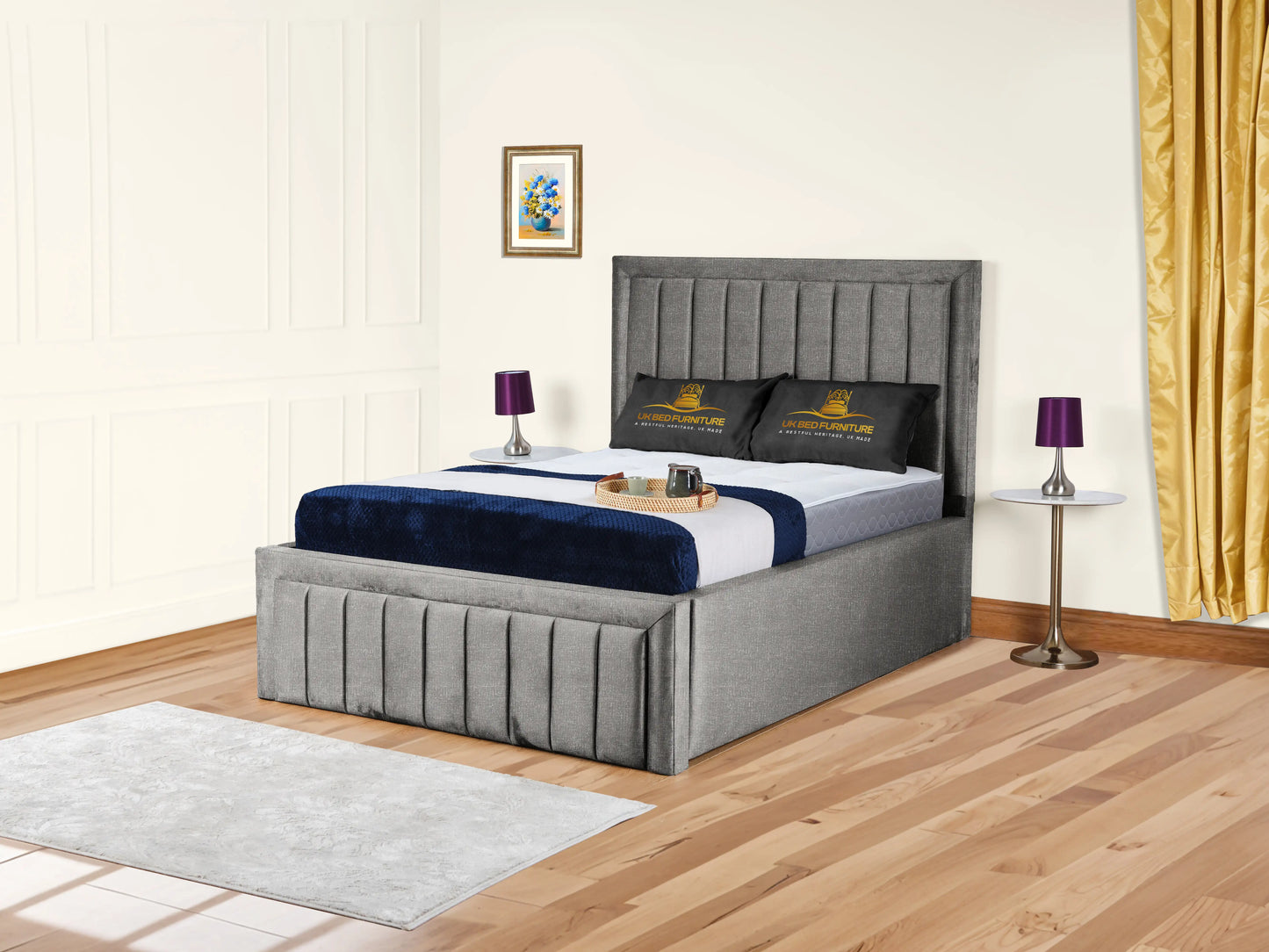 Grand panel Upholstered bed