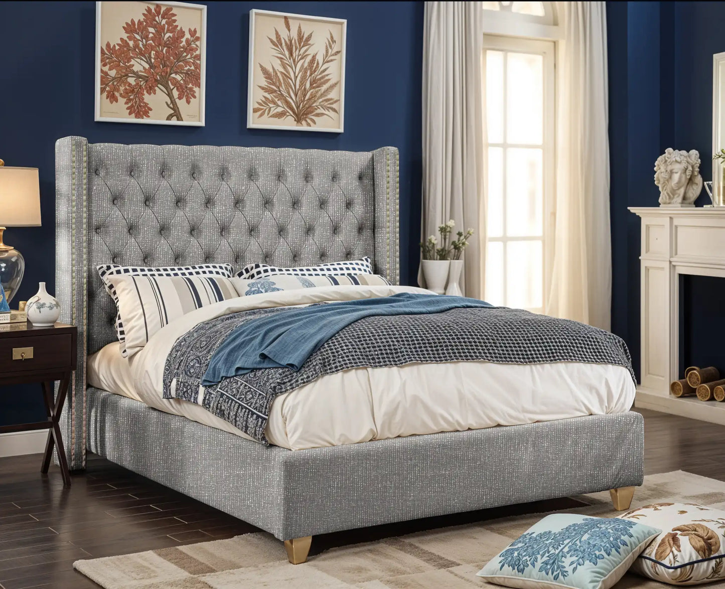 Designed Upholstered Bed