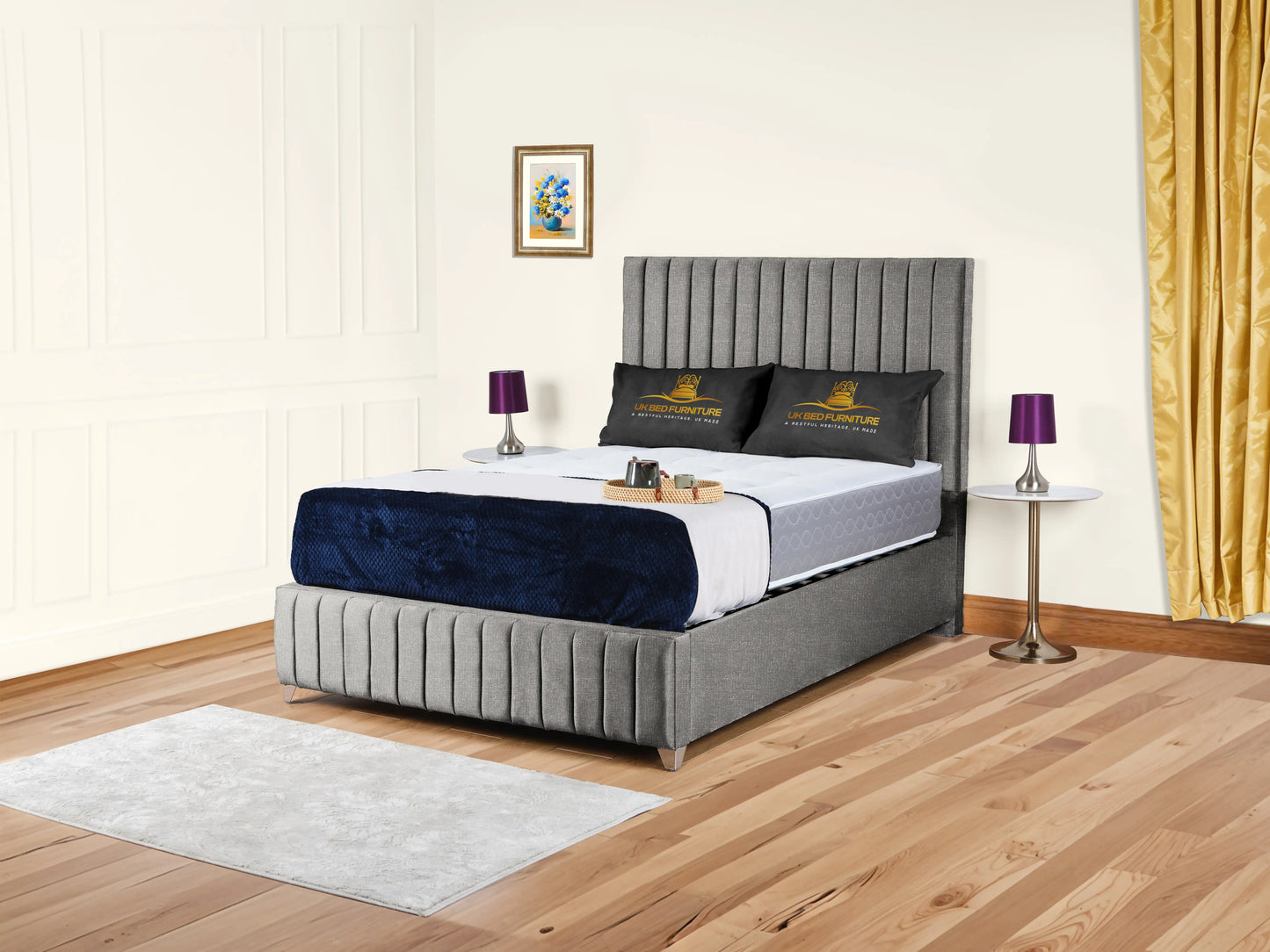 Milan upholstered bed