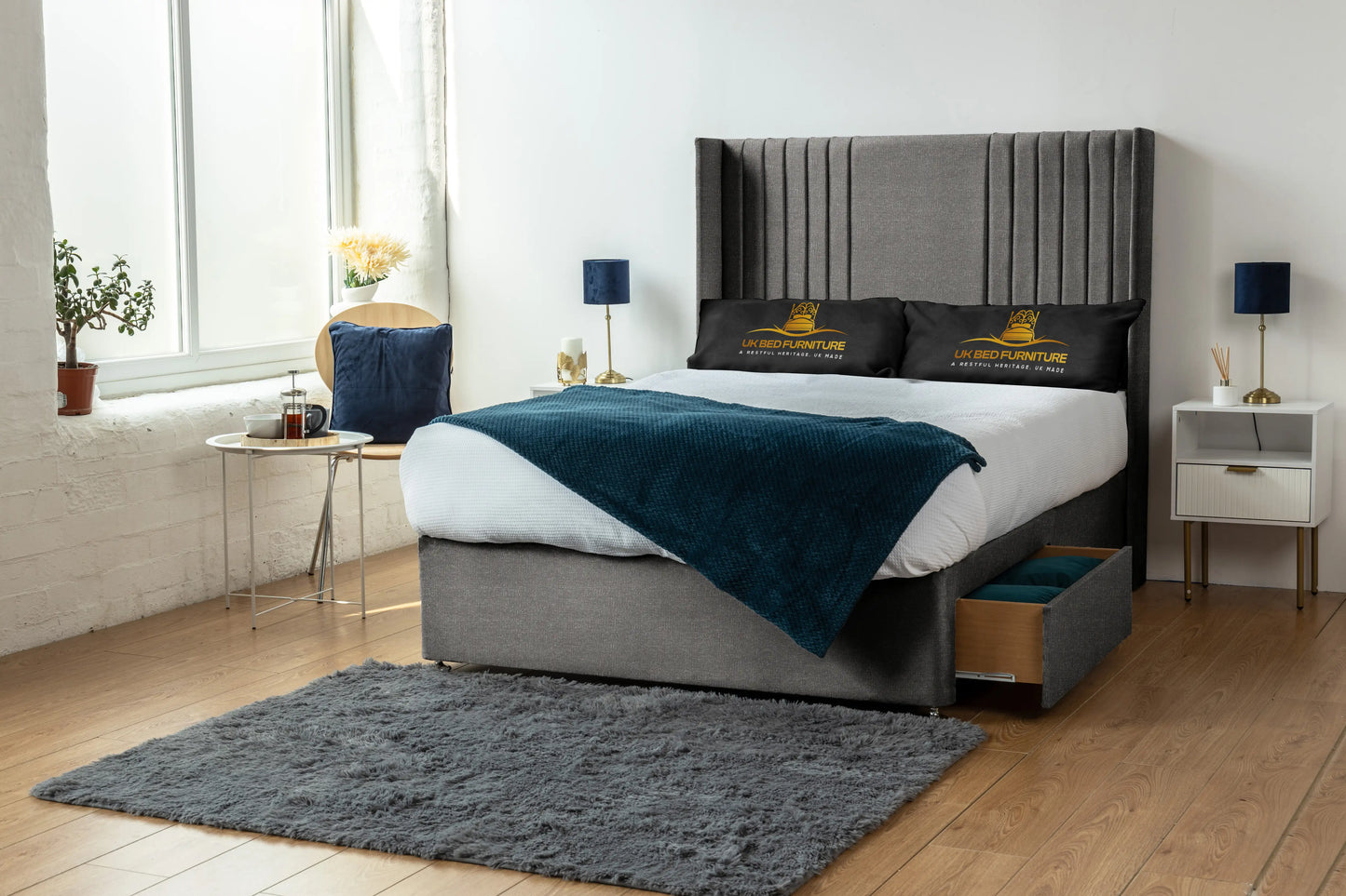 Skyline wingback Divan Bed