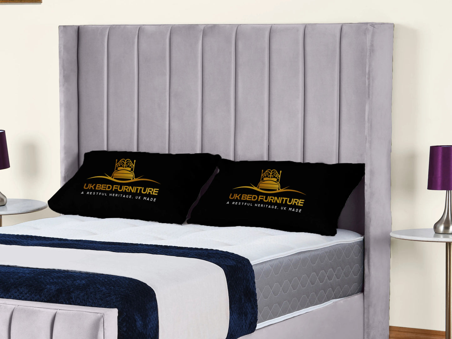 Empire Winged upholstered Bed