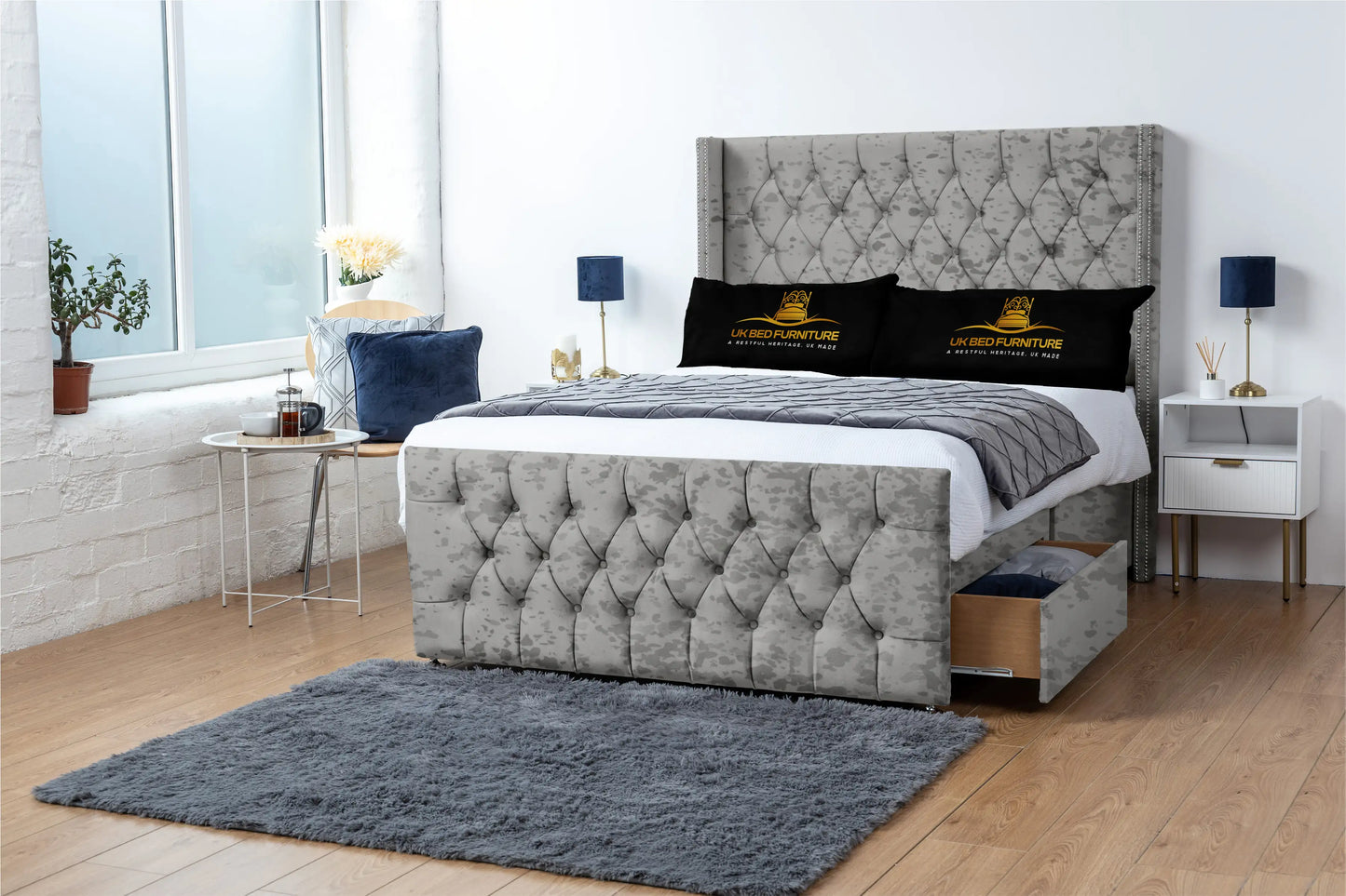 Emily Wingback Divan Bed