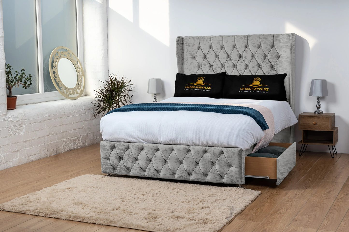 Luxor Wingback Divan Bed