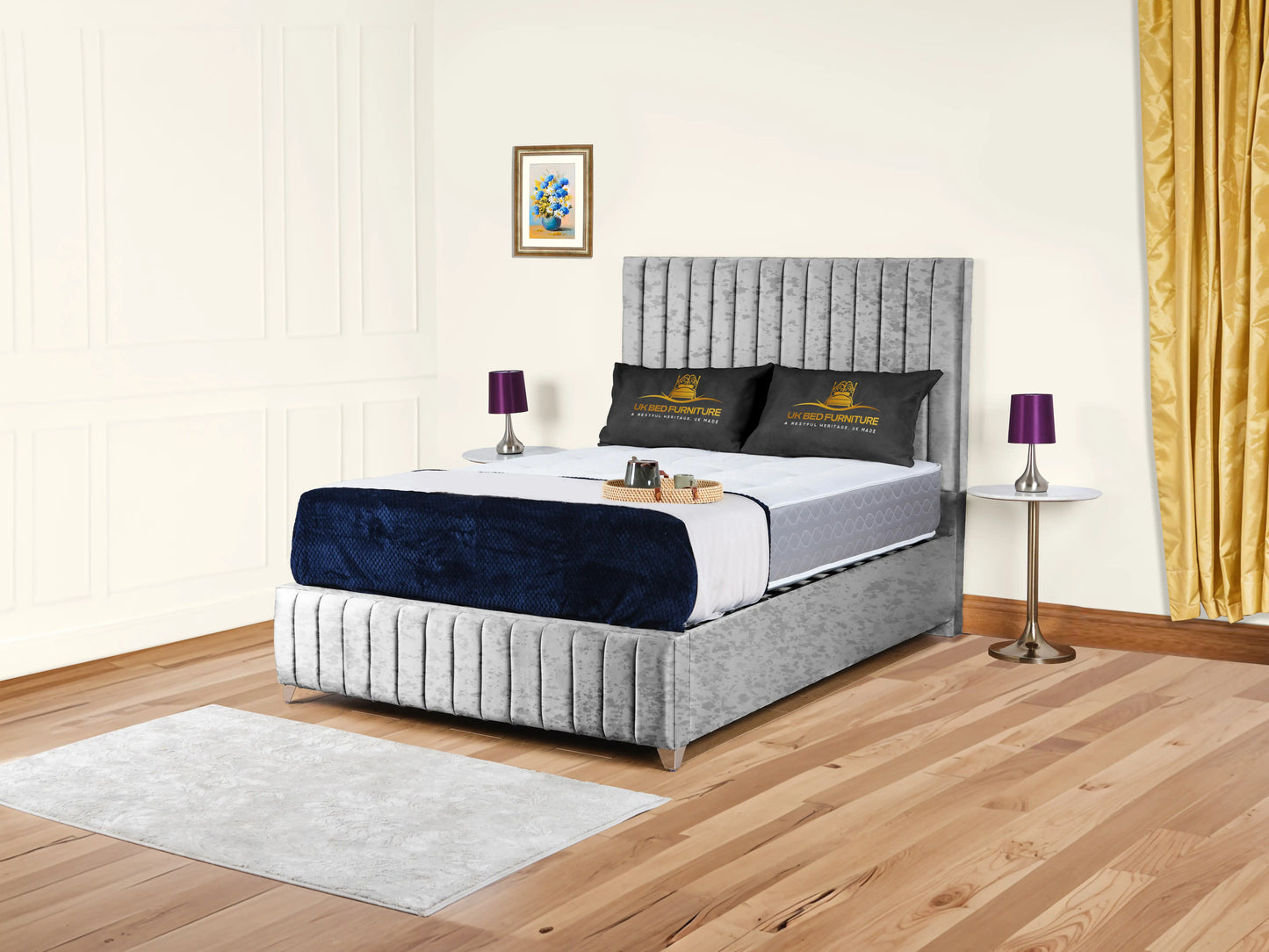 Milan upholstered bed