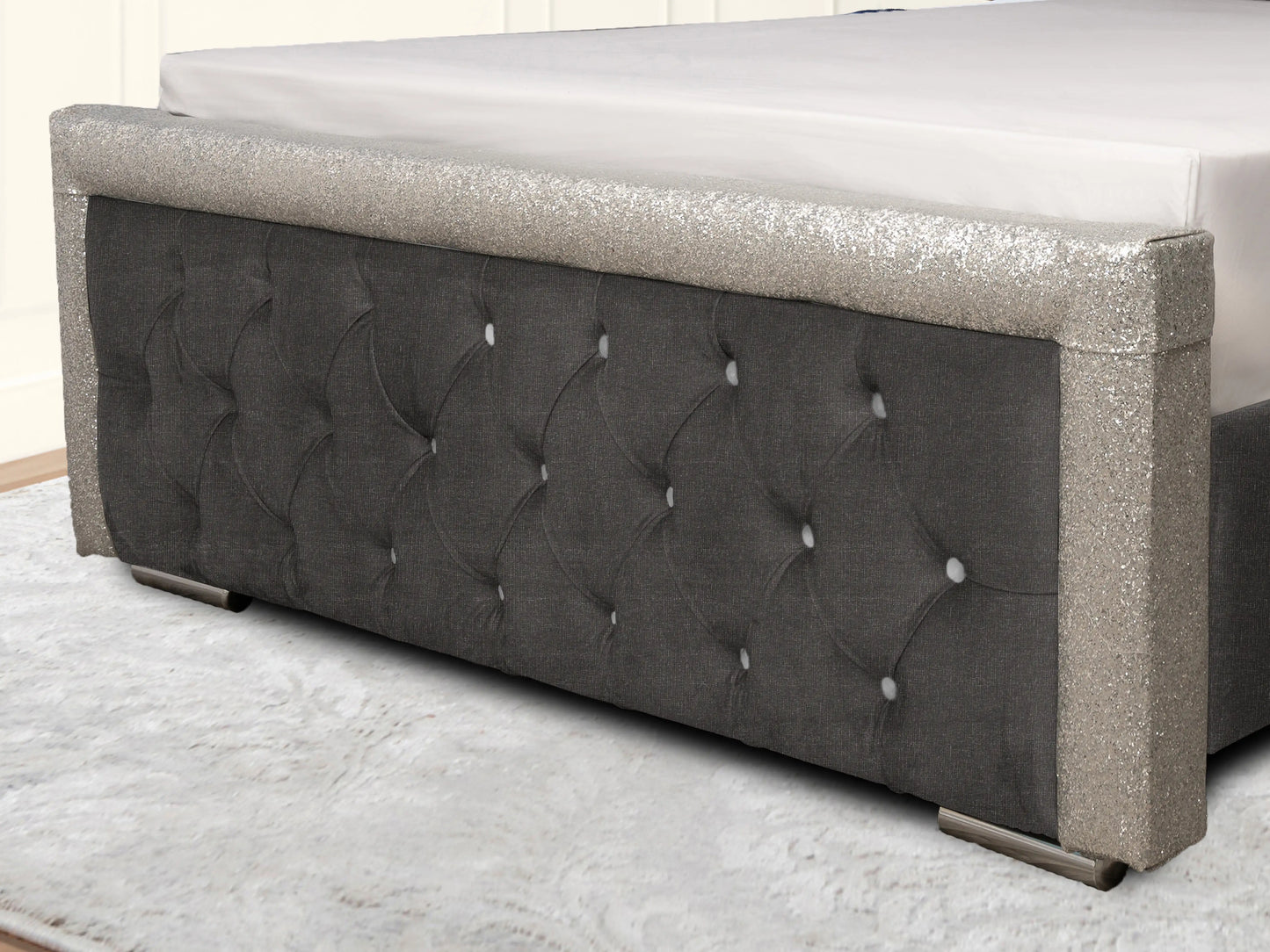 Glitz Lunar Upholstered Bed