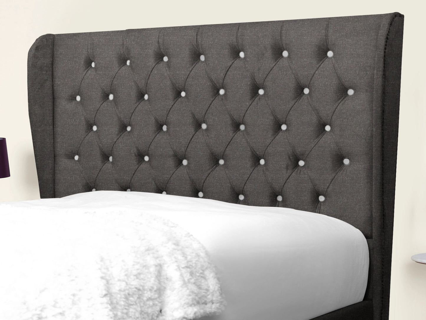 Miri Winged Upholstered Bed