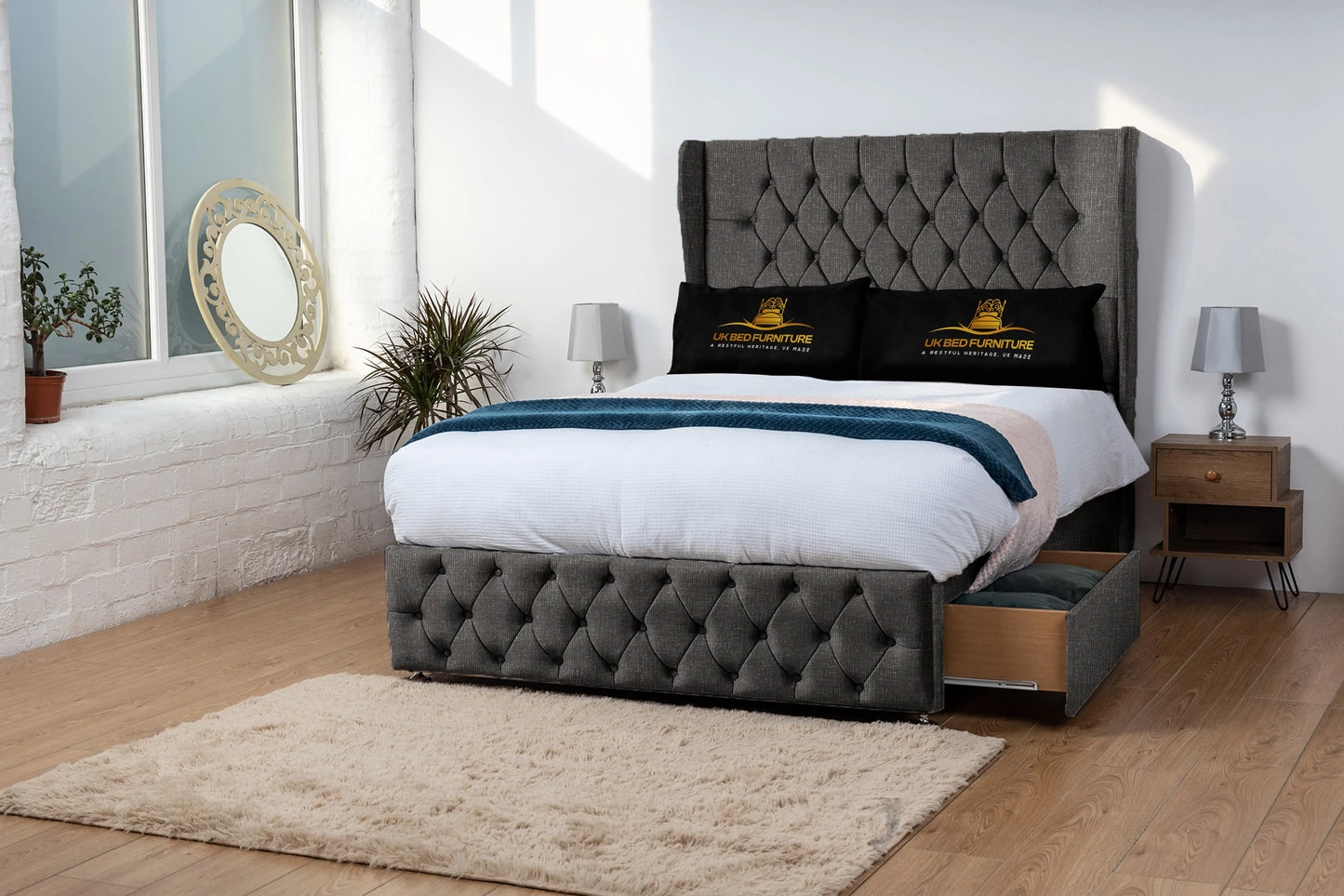 Luxor Wingback Divan Bed