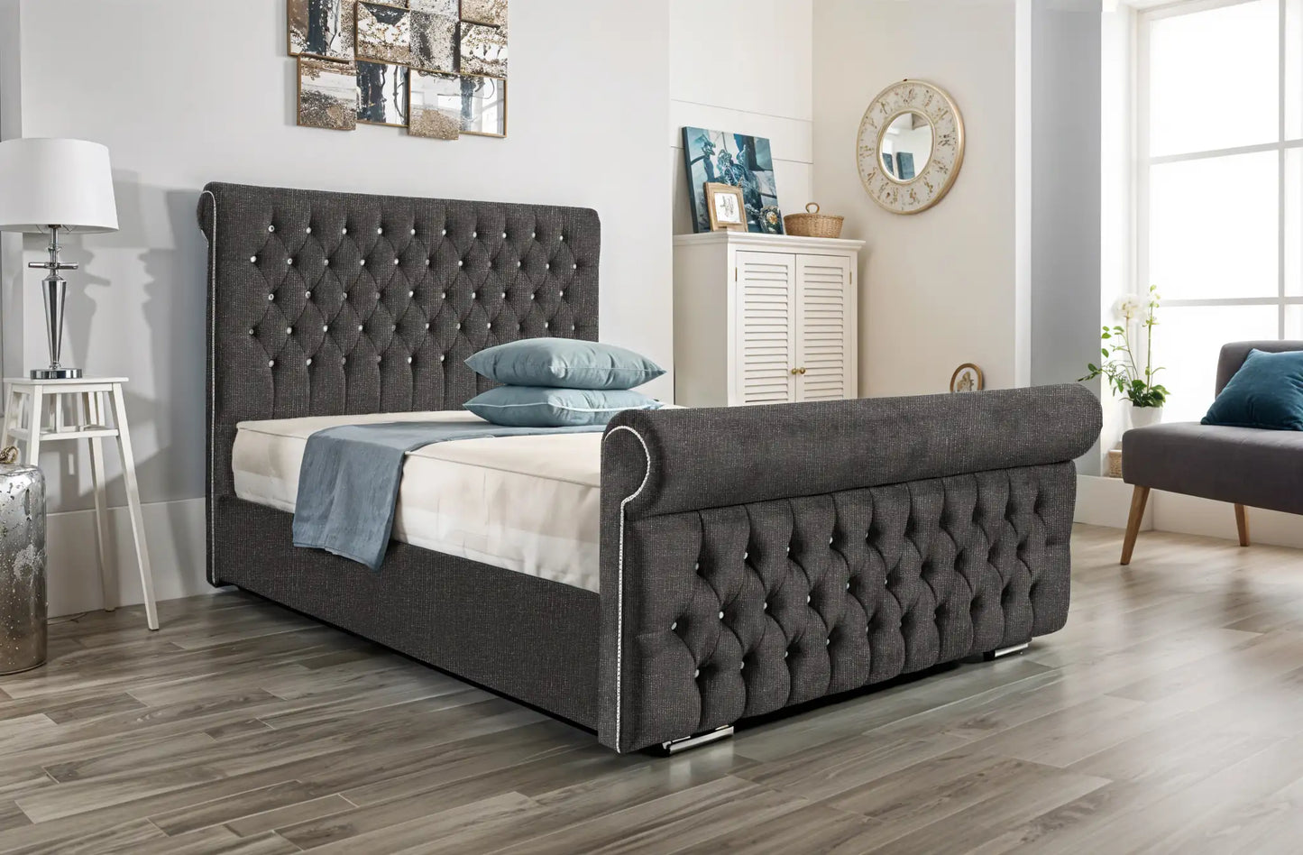 Arcade Sleigh Upholstered Bed