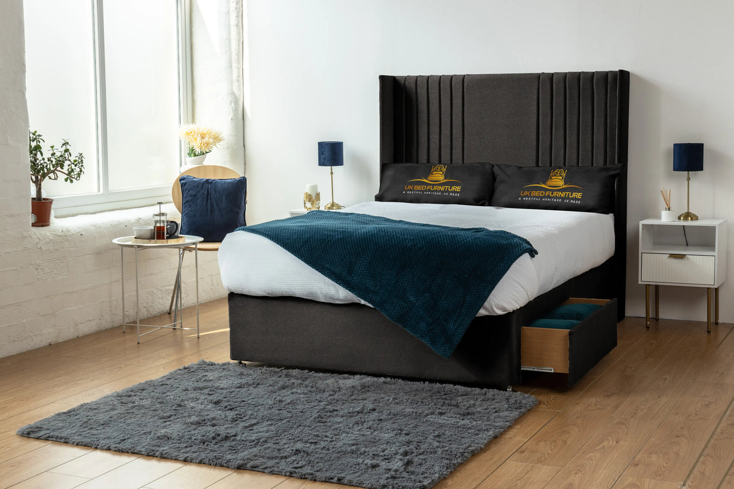 Skyline wingback Divan Bed