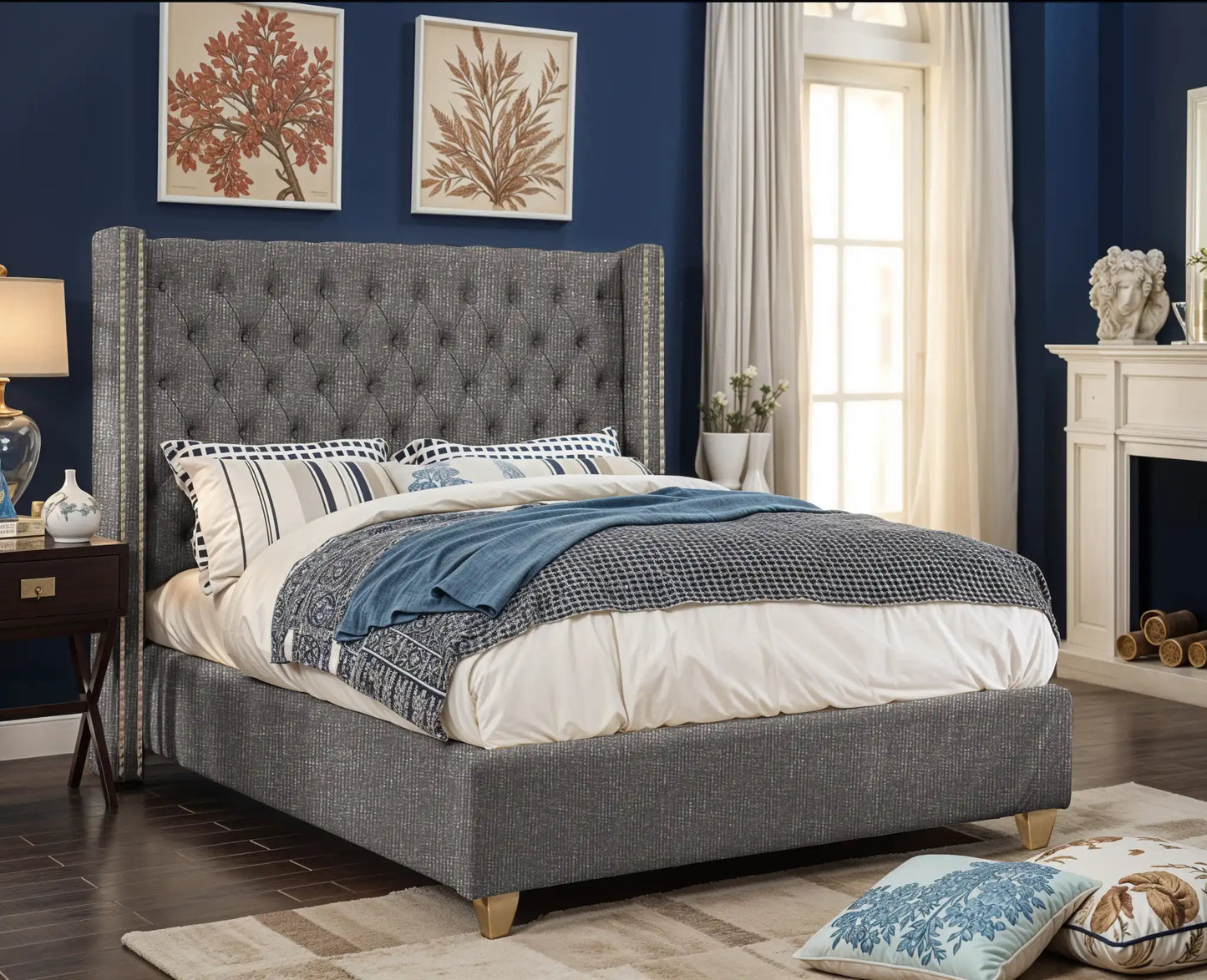 Designed Upholstered Bed