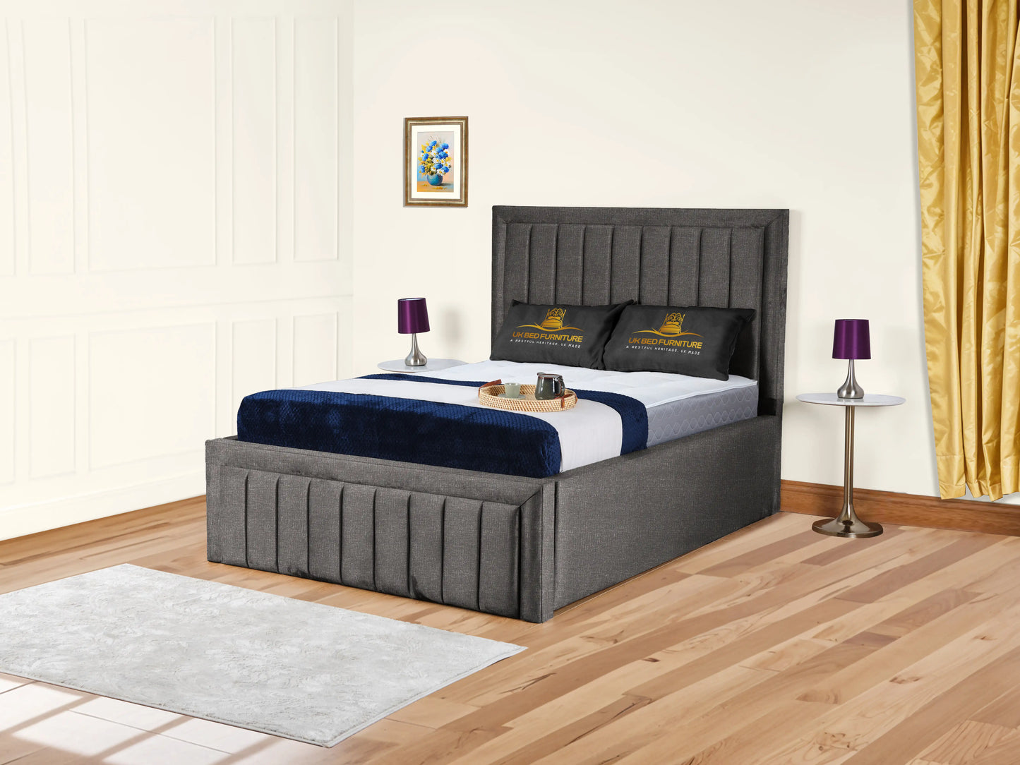 Grand panel Upholstered bed