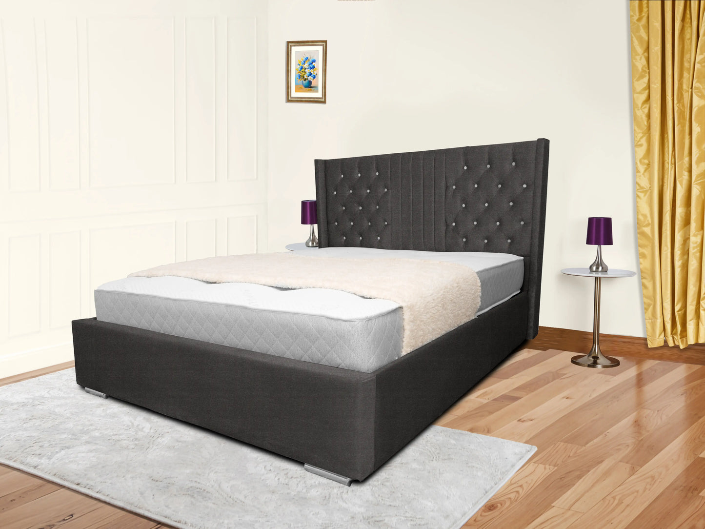 Middleton Winged Upholstered Bed