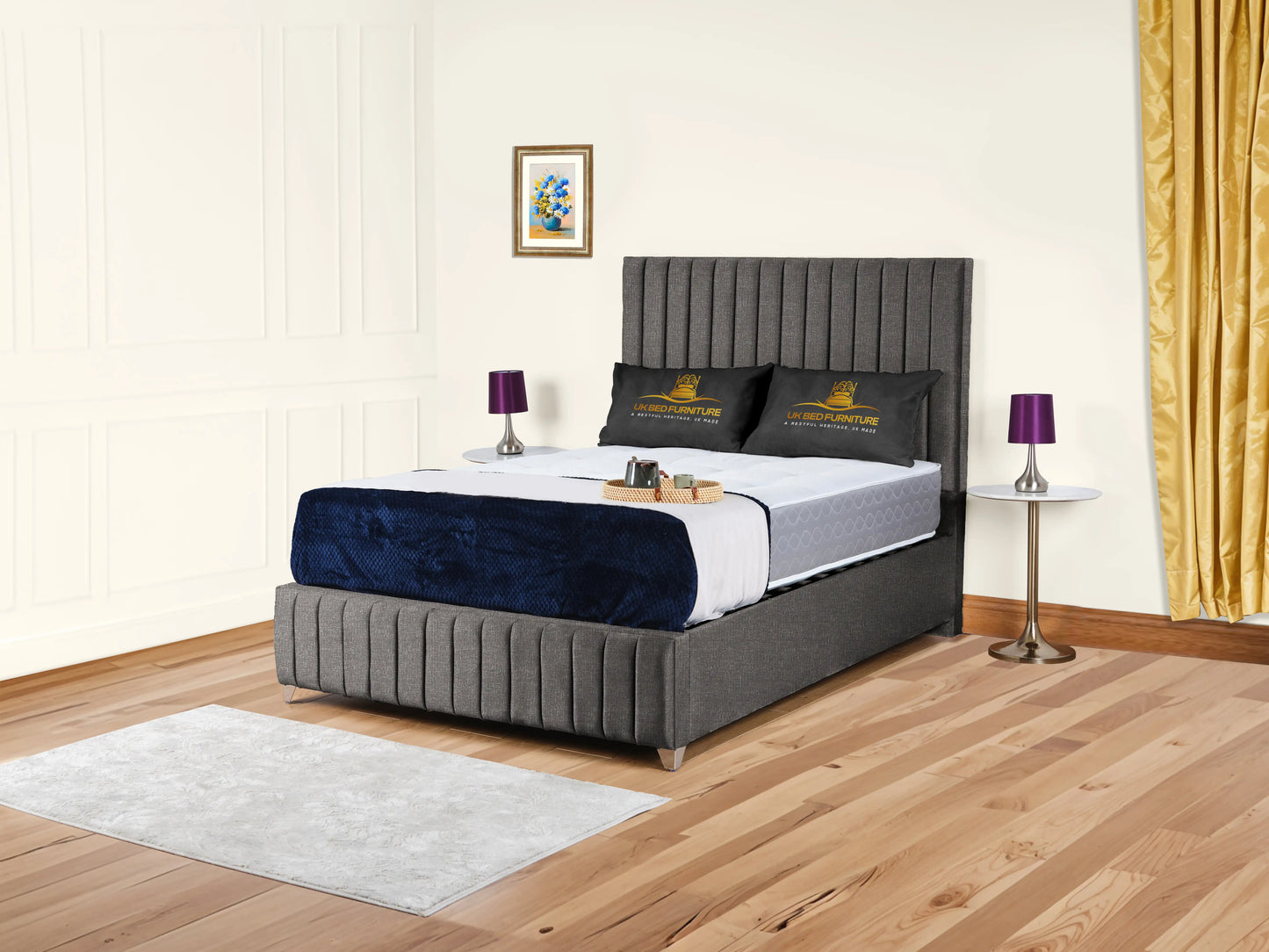 Milan upholstered bed
