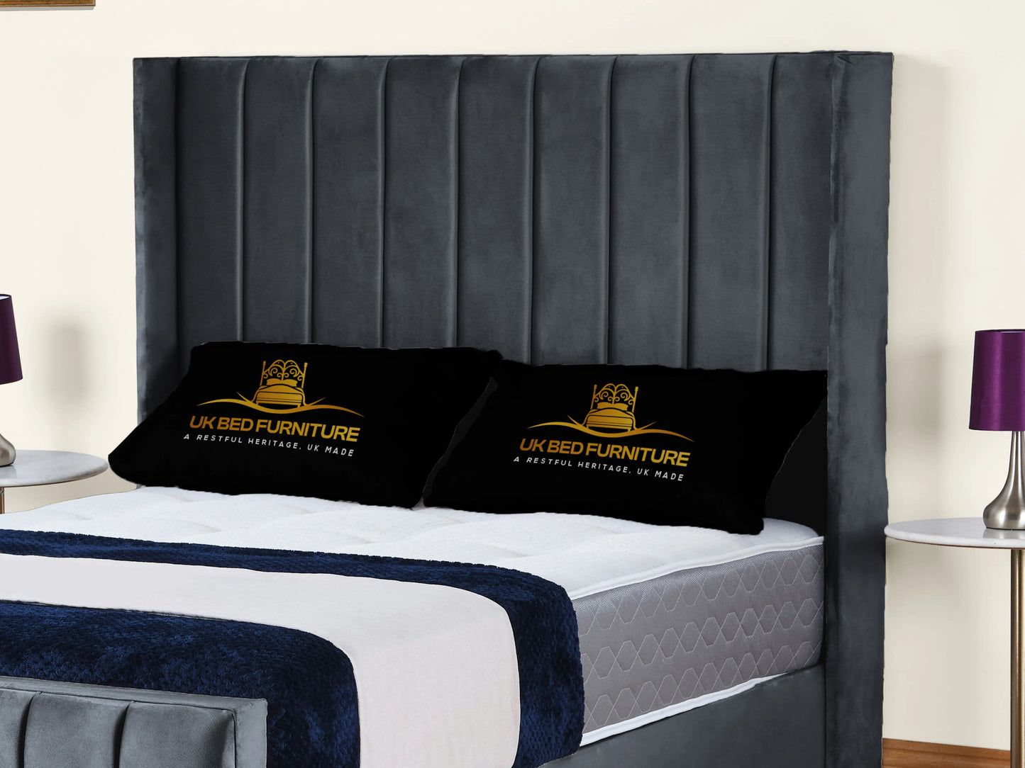 Empire Winged upholstered Bed