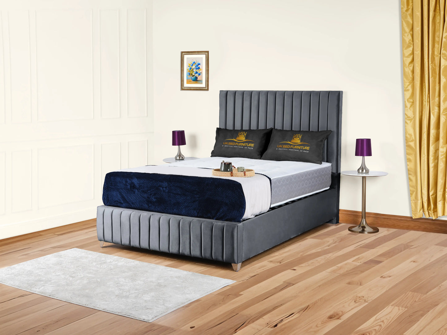 Milan upholstered bed
