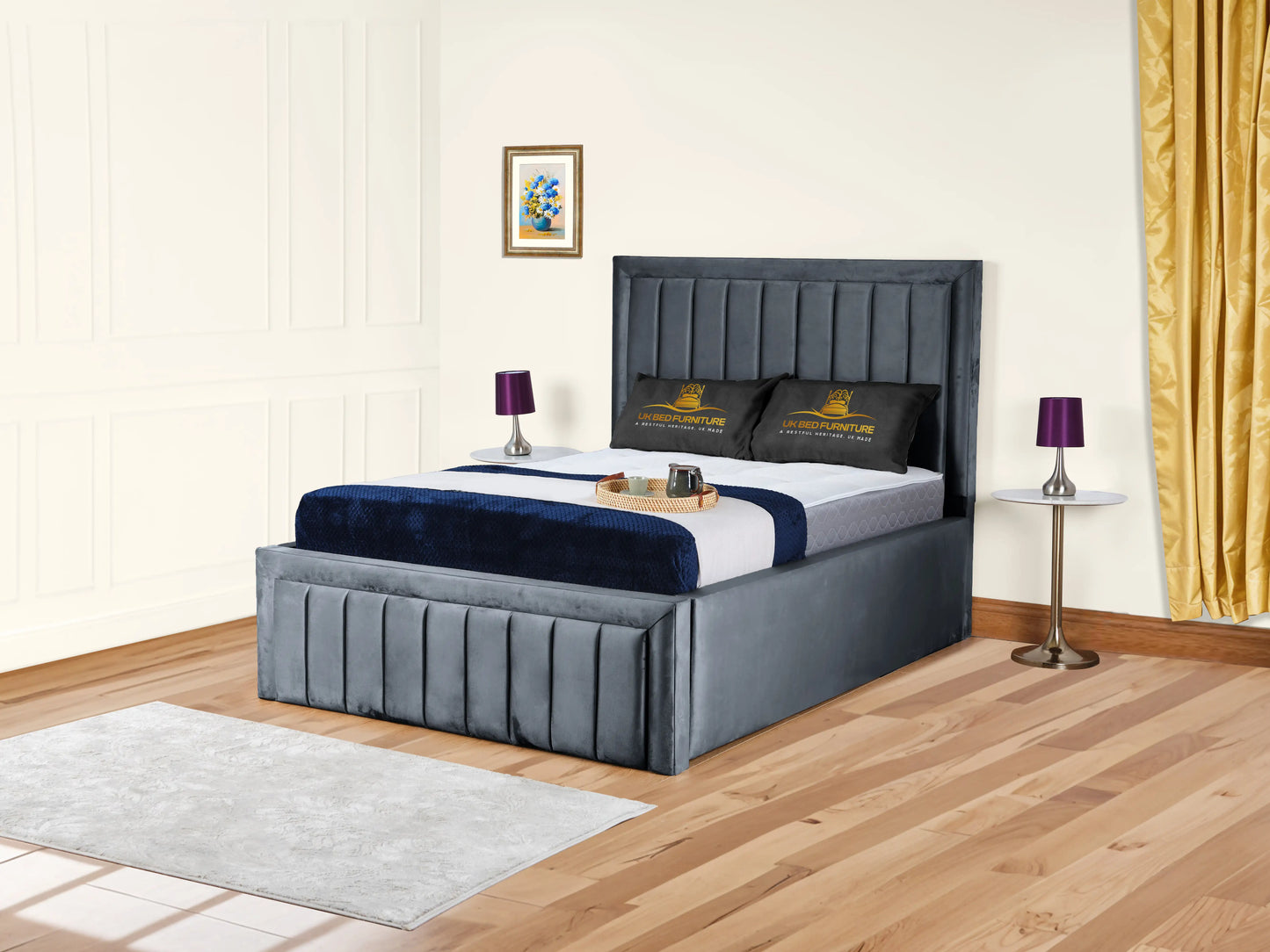 Grand panel Upholstered bed