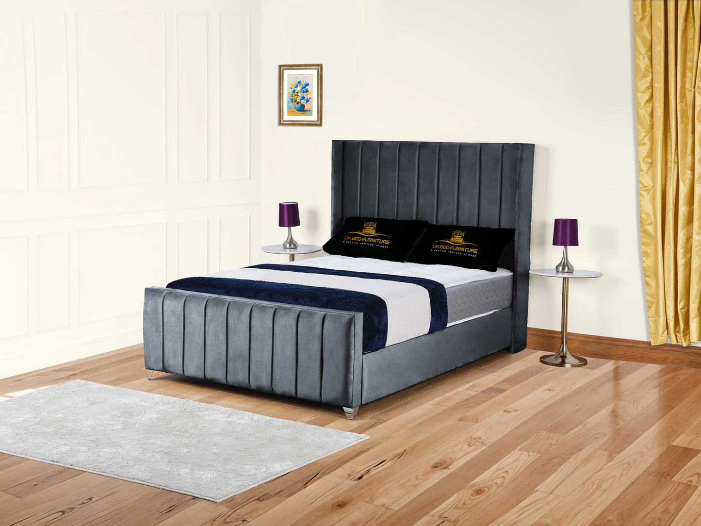 Empire Winged upholstered Bed