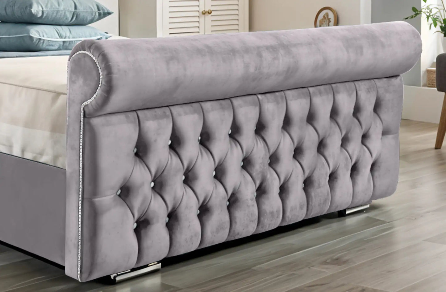 Arcade Sleigh Upholstered Bed